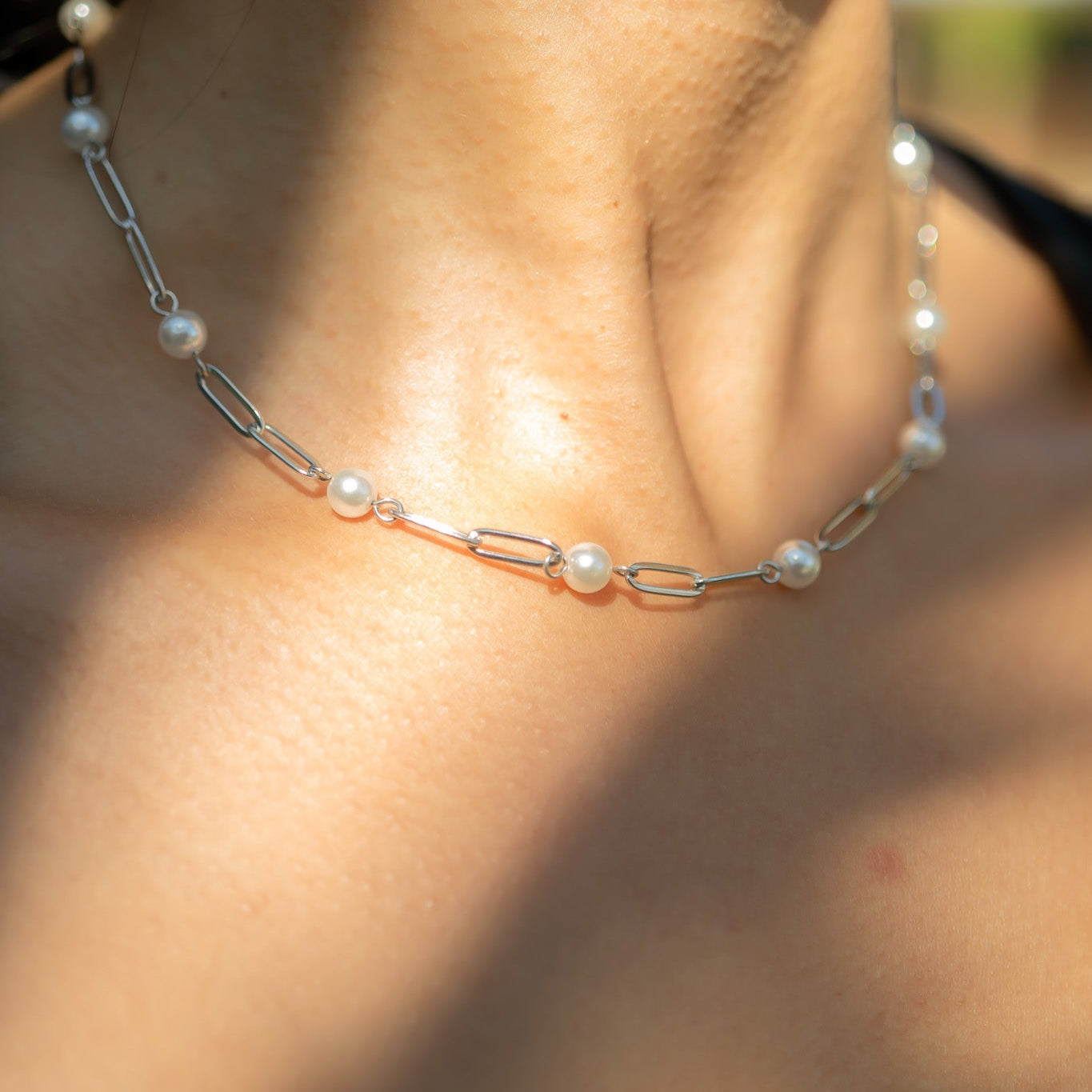 Pearl Station Paperclip Chain Necklace
Success
