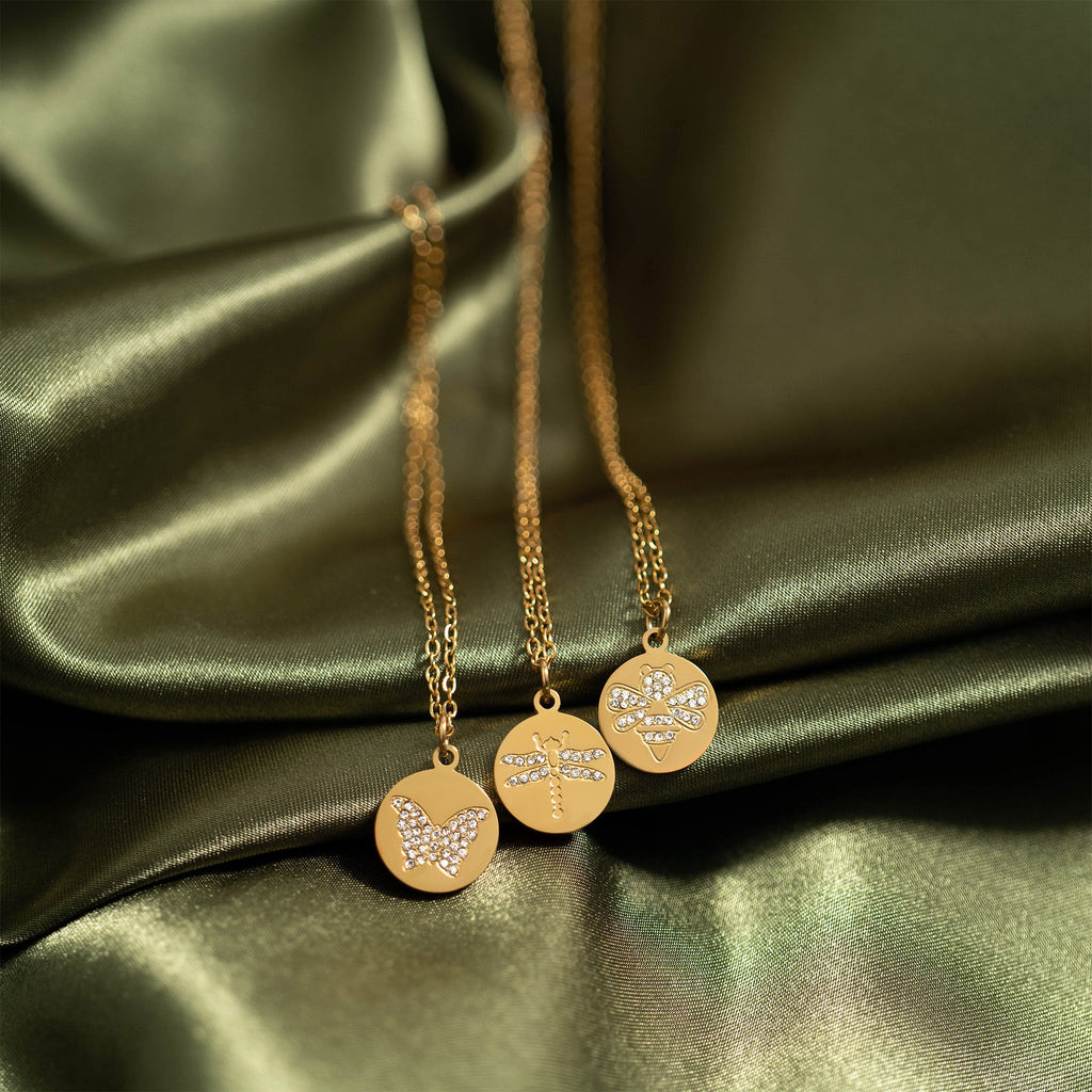 Bee cz stone Pendant Necklace