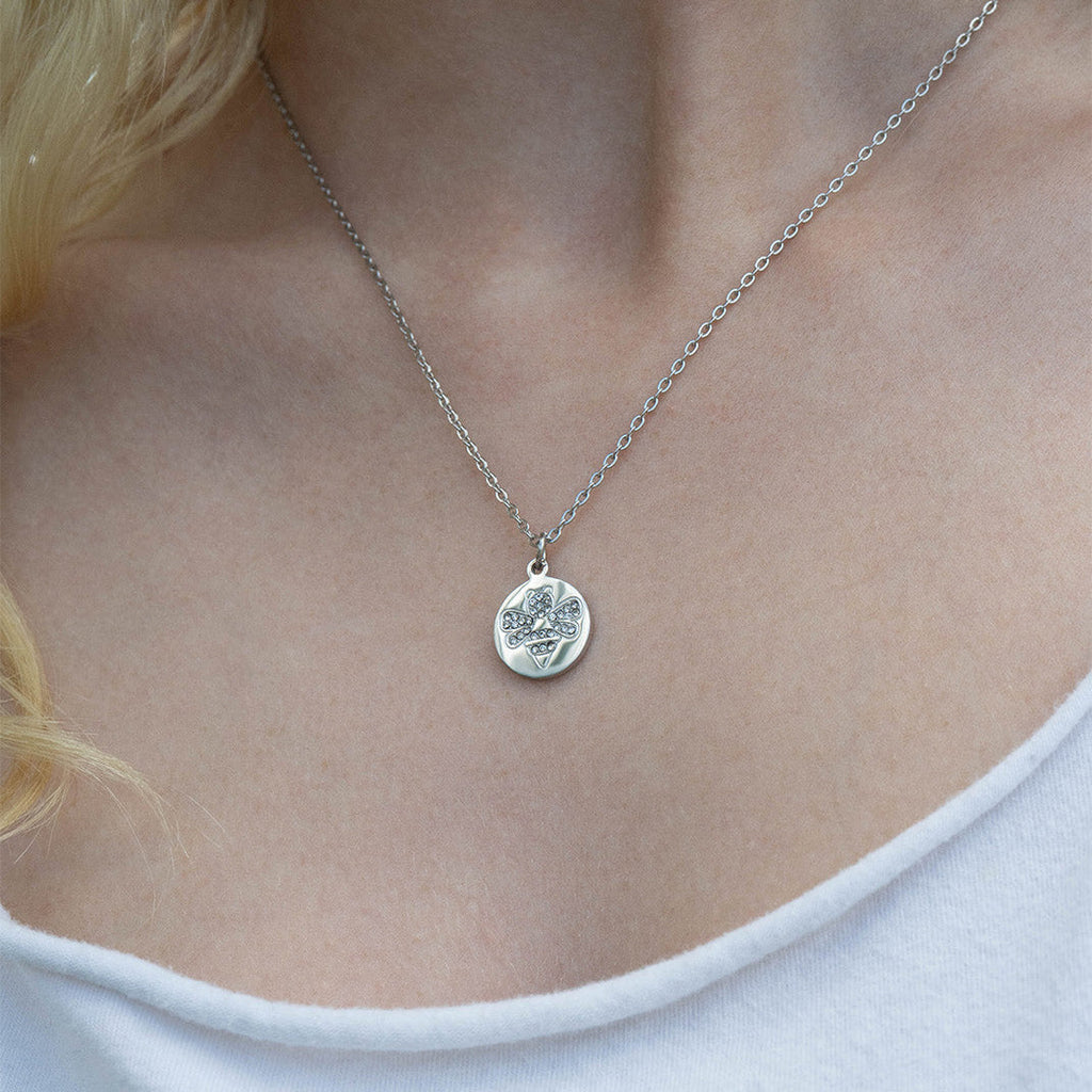 Bee cz stone Pendant Necklace