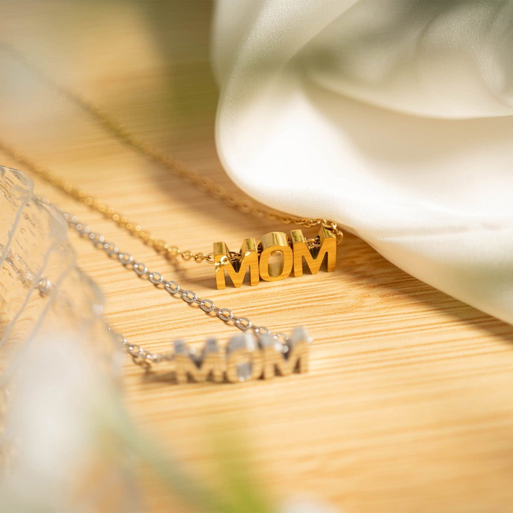 18K Gold PVD Stainless Steel Mom Necklace
