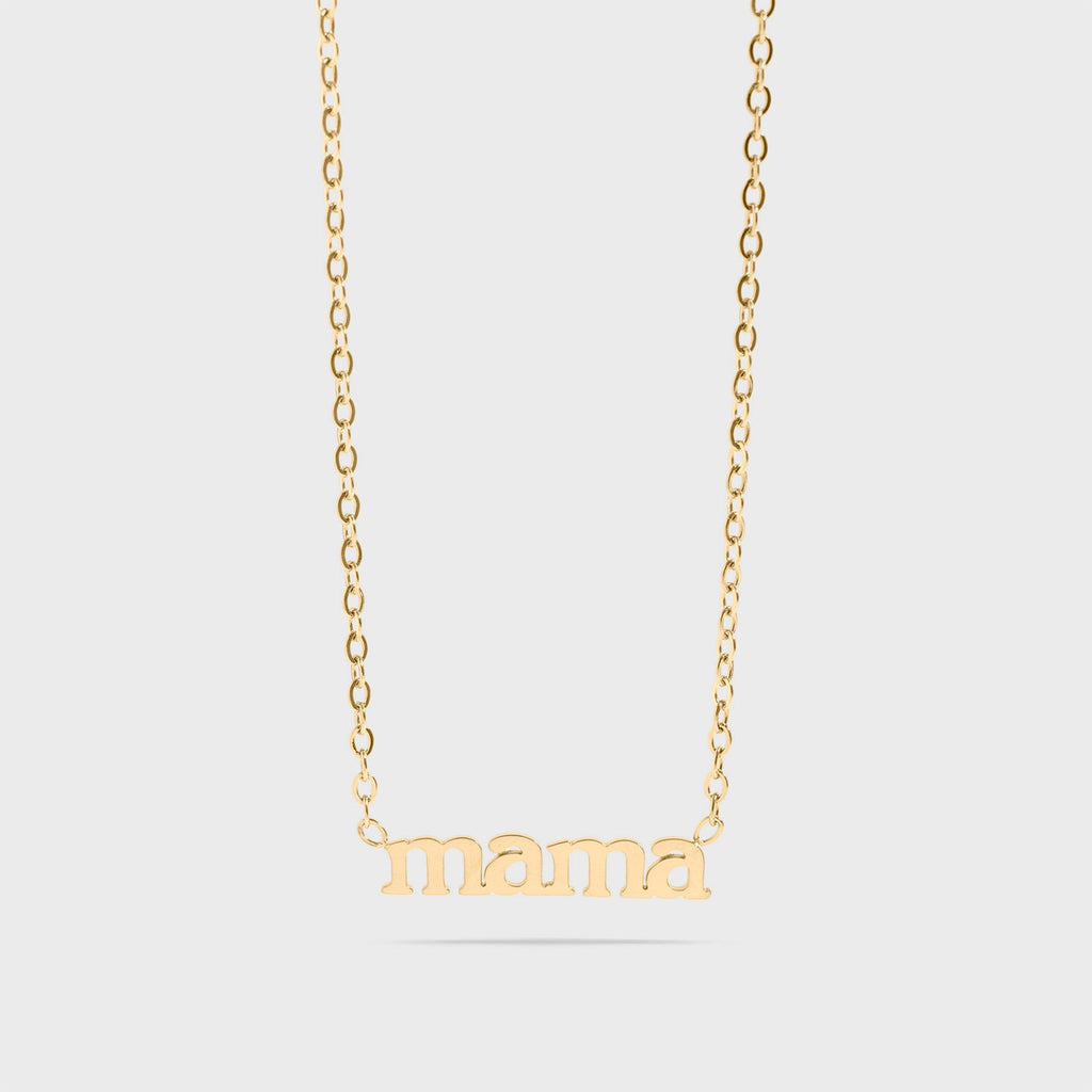 18K Gold PVD Stainless Steel Mama Necklace