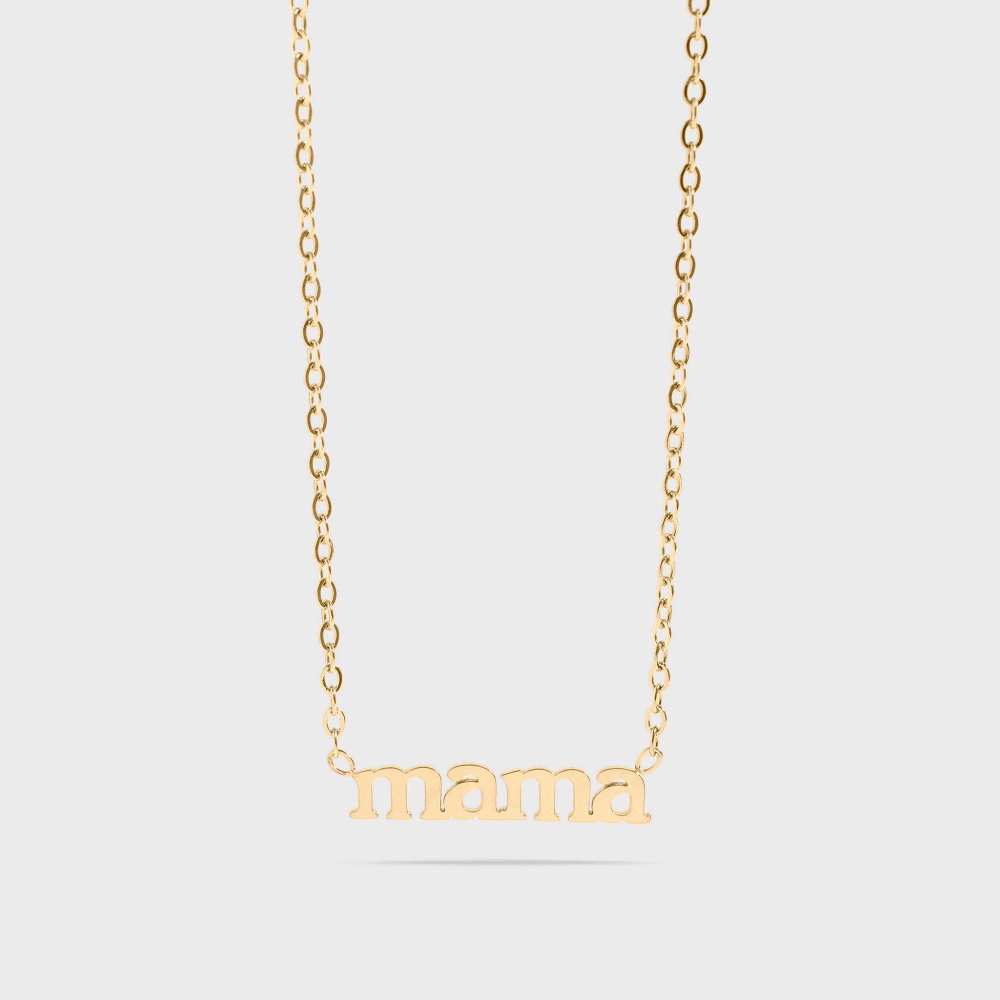 18K Gold PVD Stainless Steel Mama Necklace