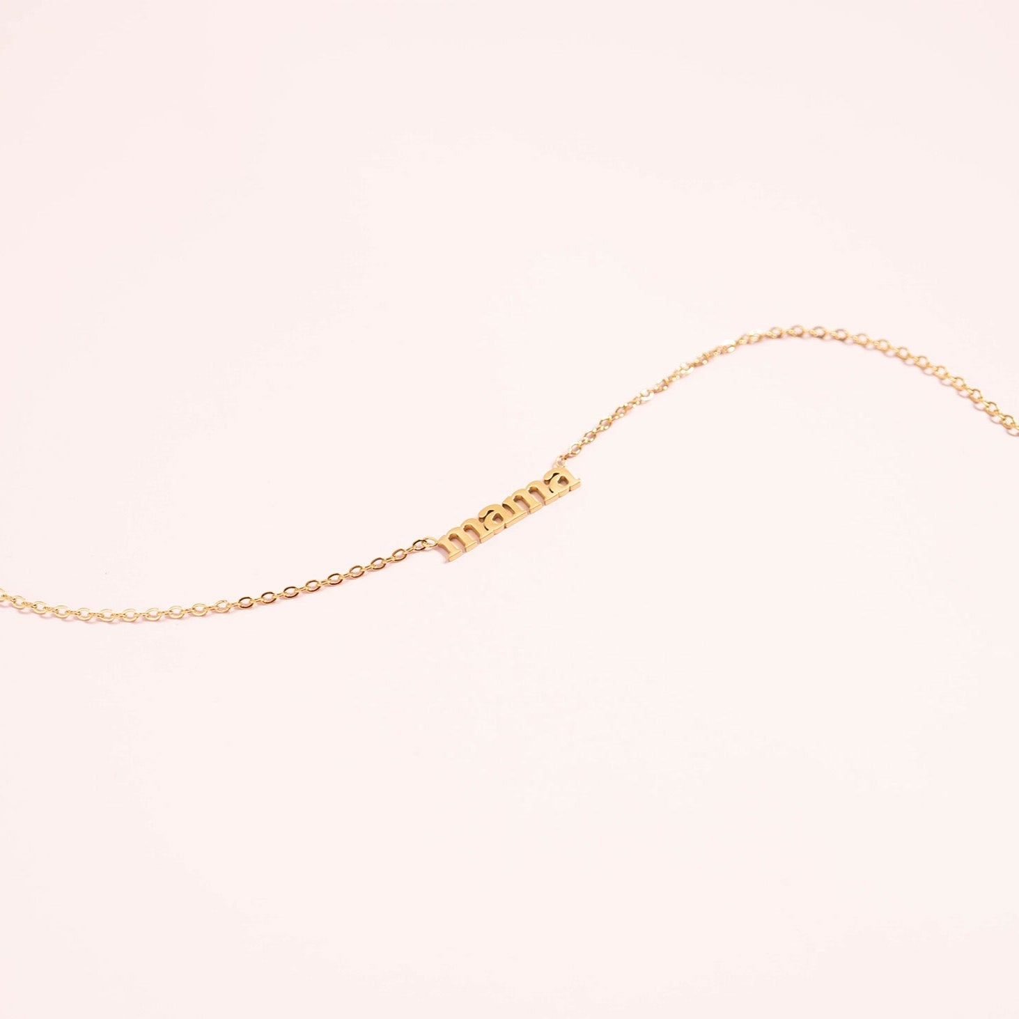 18K Gold PVD Stainless Steel Mama Necklace