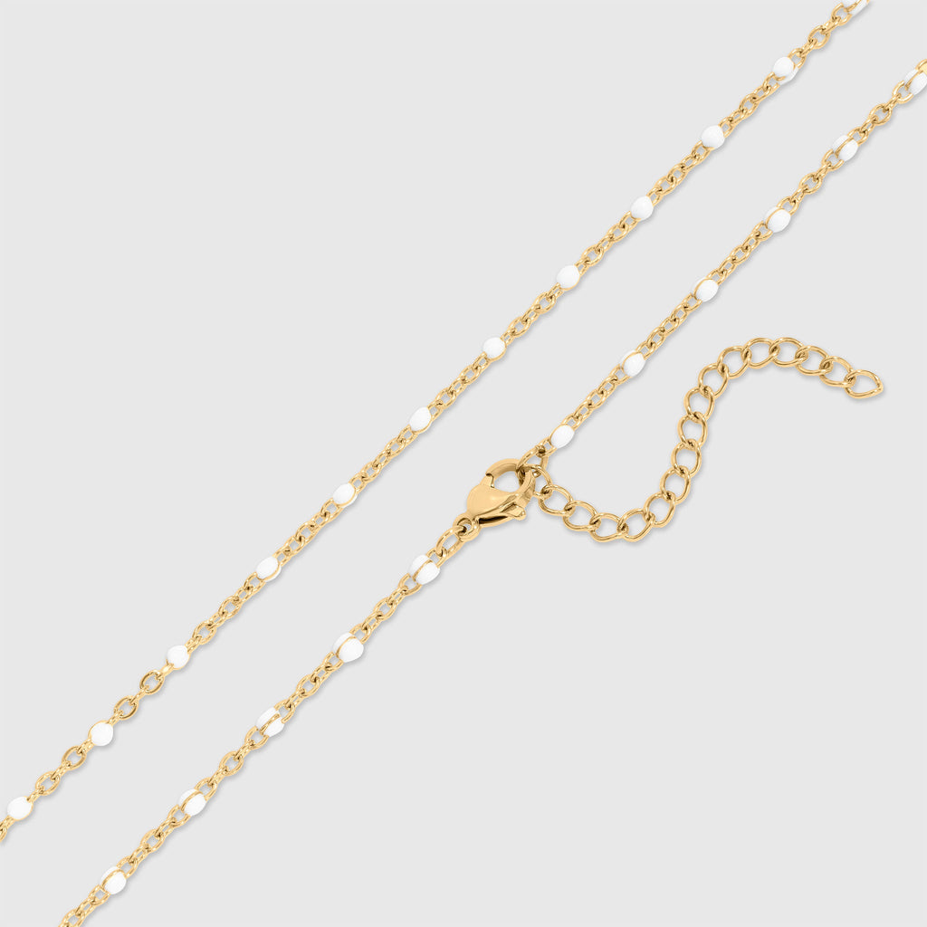 Confetti White Necklace