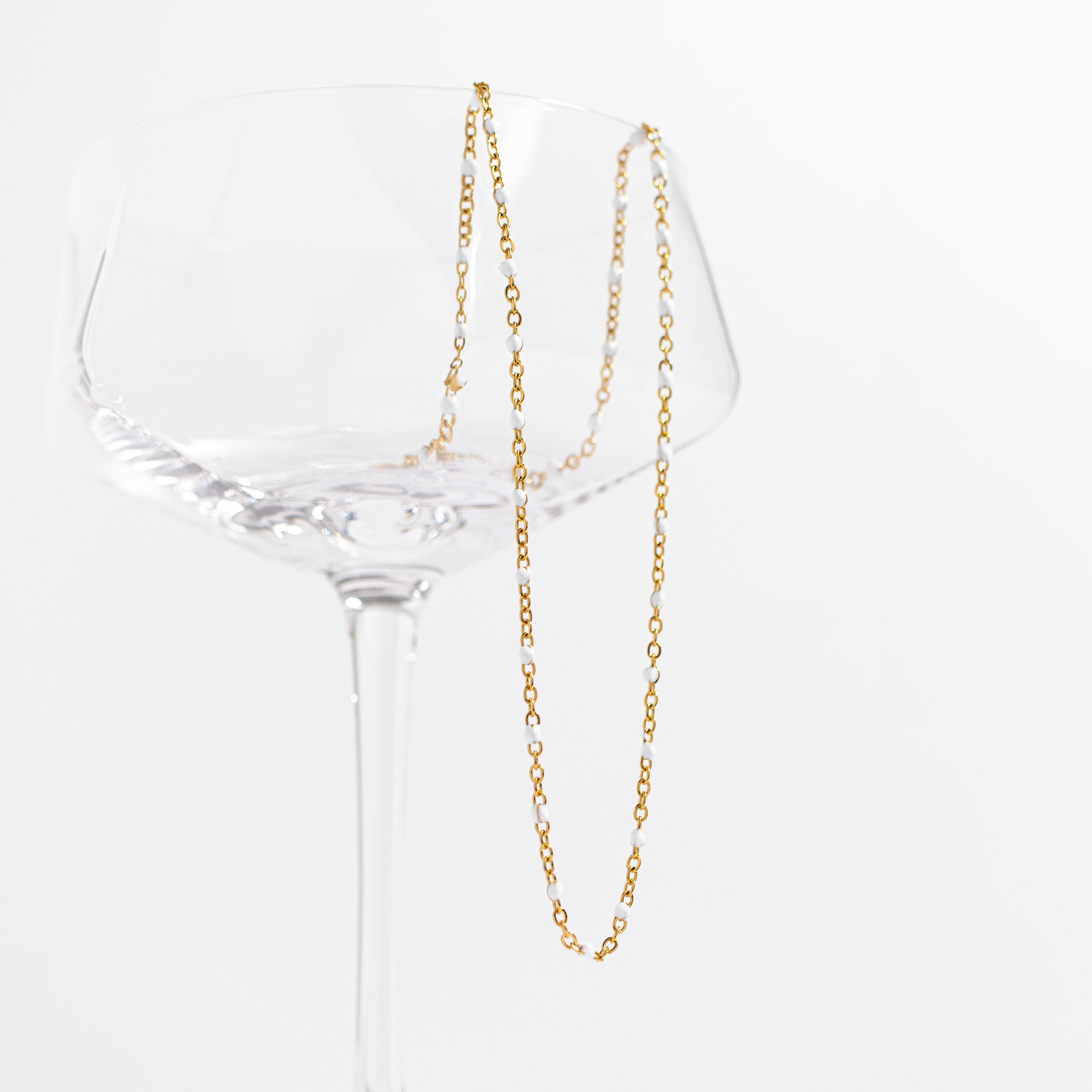 Confetti White Necklace