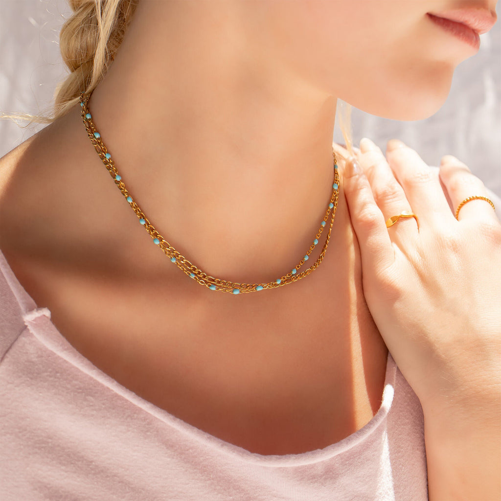 Turquoise Confetti Necklace