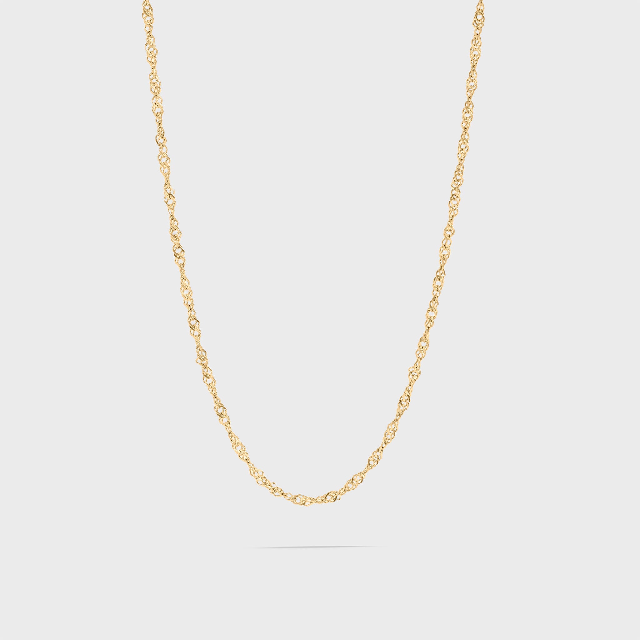 Gold Singapore Chain Necklace