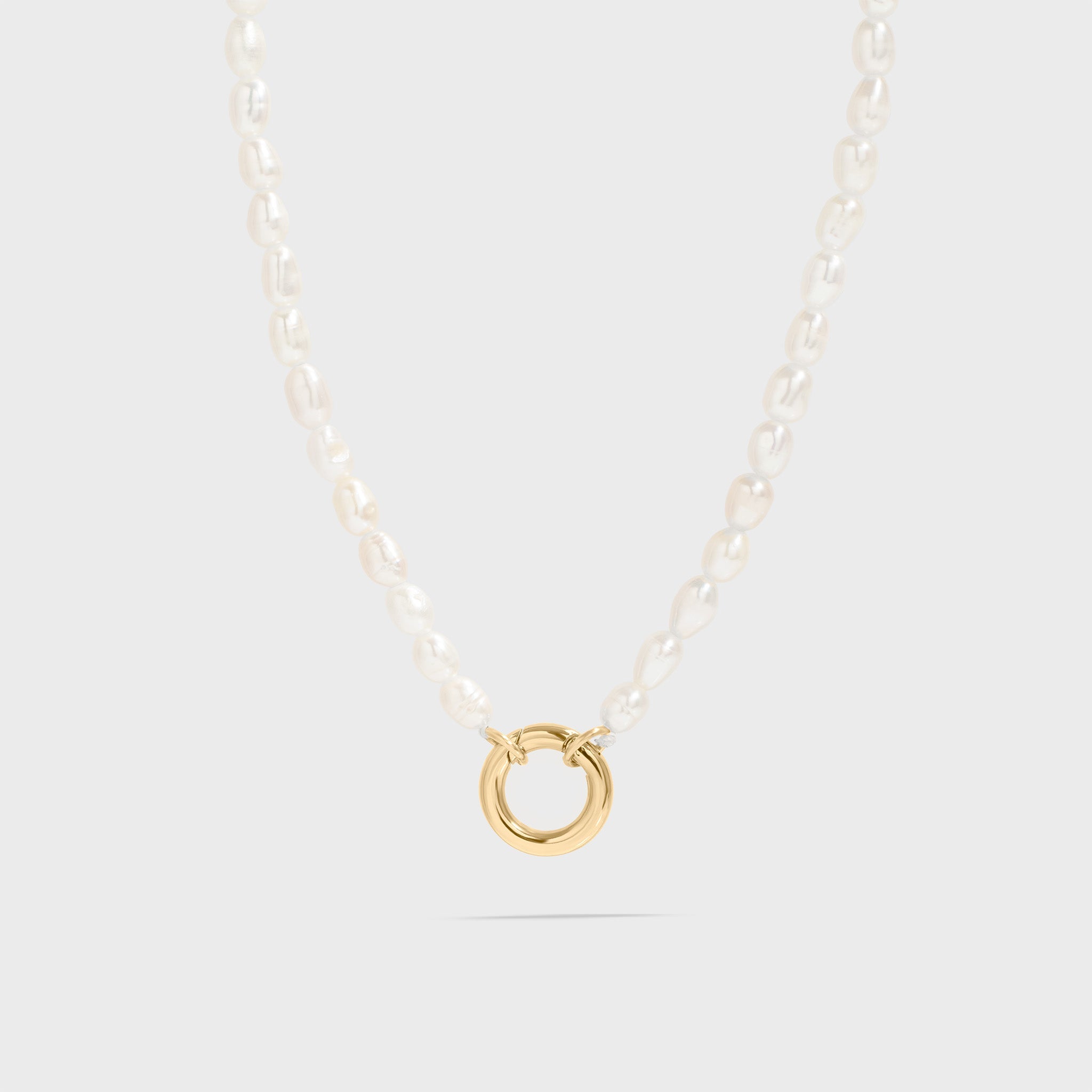 Freshwater Pearl Charm Holder Necklace