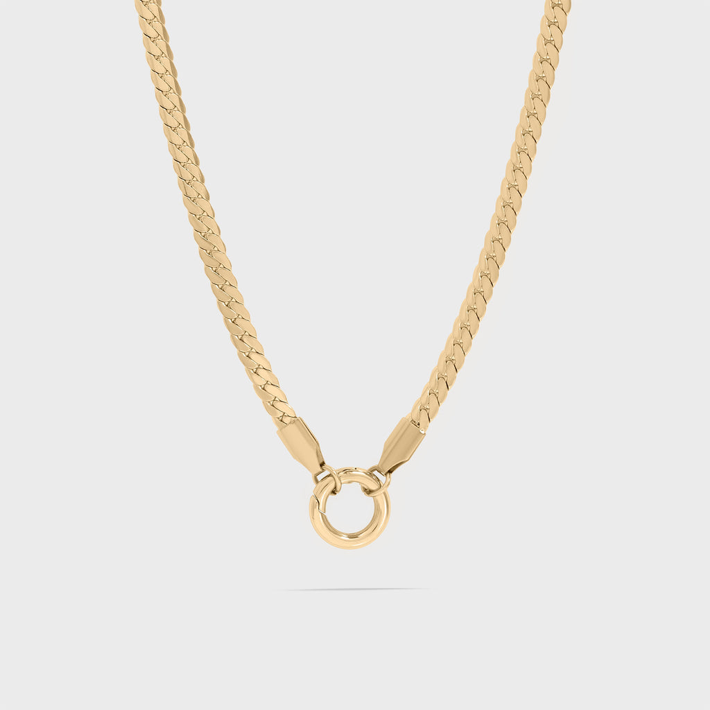 Curb Charm Holder Necklace