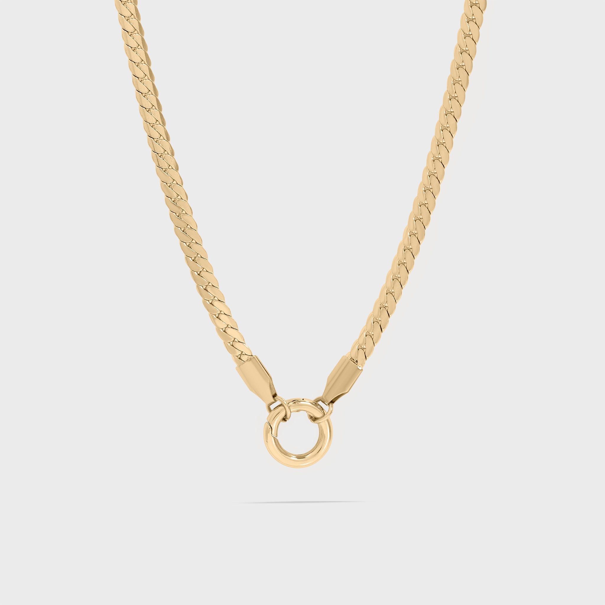 Curb Charm Holder Necklace