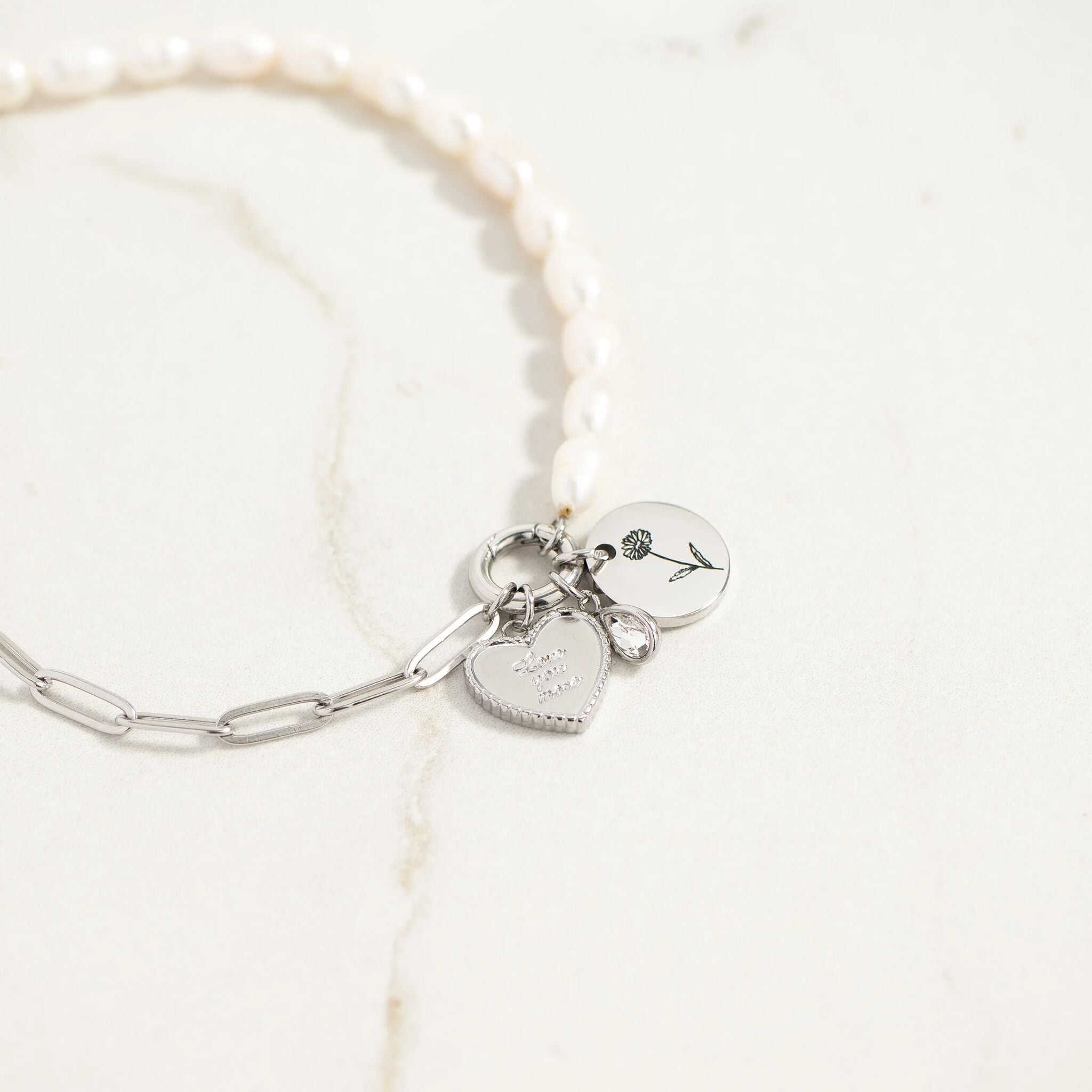 Teardrop Birthstone Charm