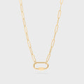 Gold Carabiner Necklace
