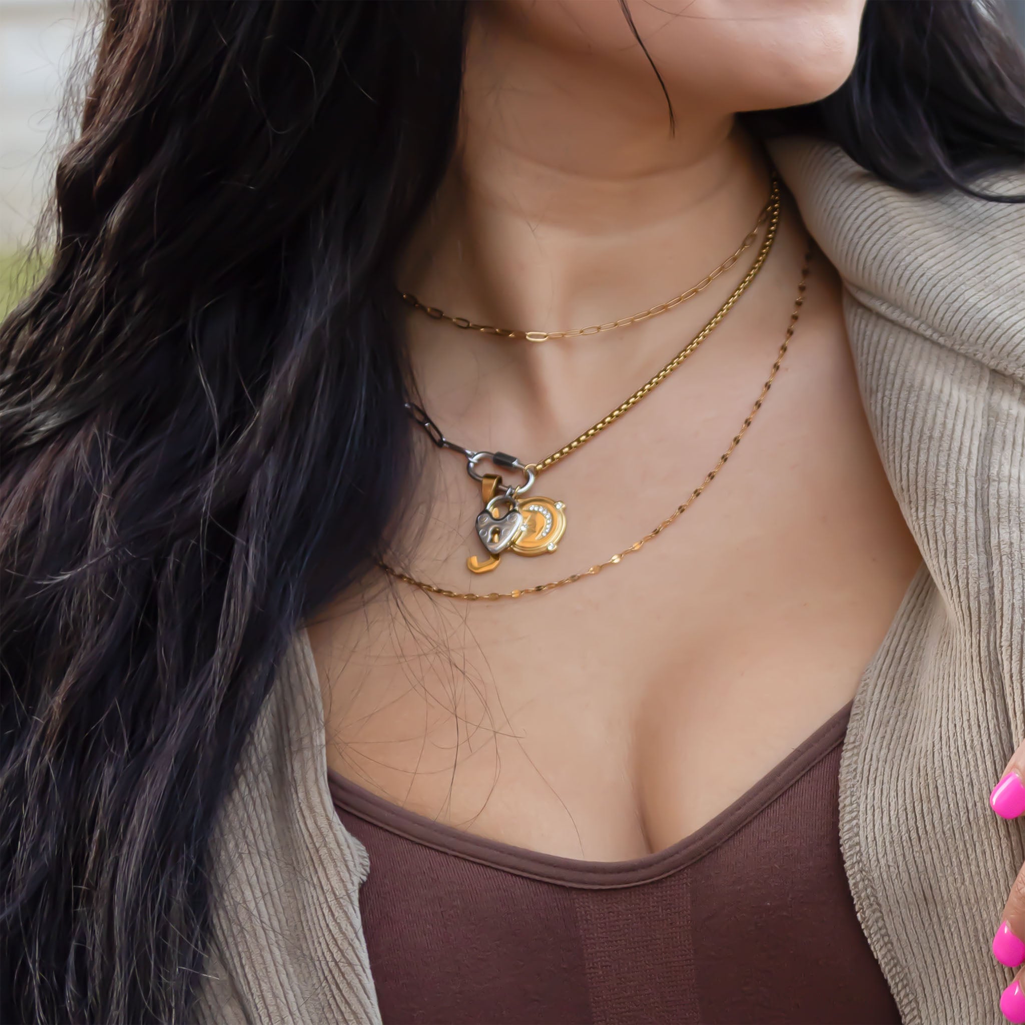 Gold Paperclip Chain Necklace
