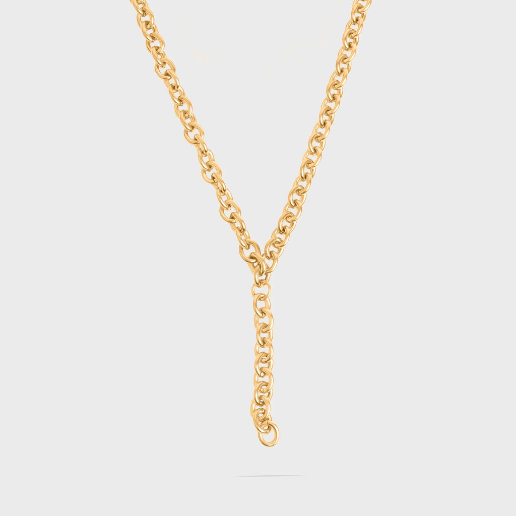 Chunky Chain Lariat Necklace
