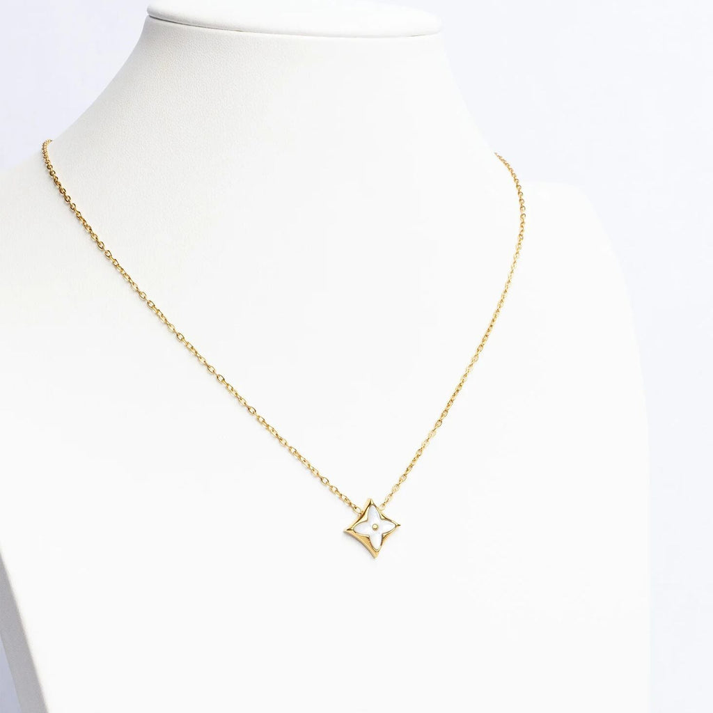 Mother Of Pearl Star Necklace
