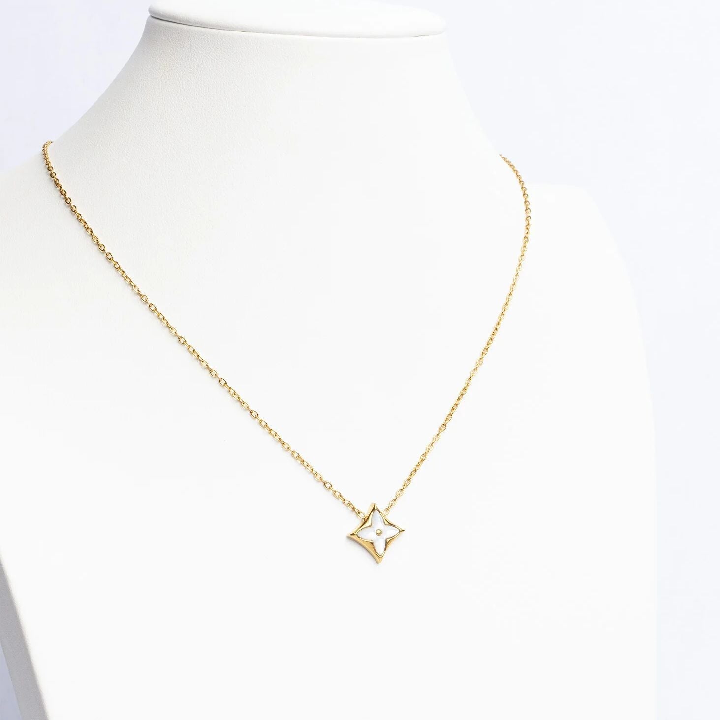 Mother Of Pearl Star Necklace