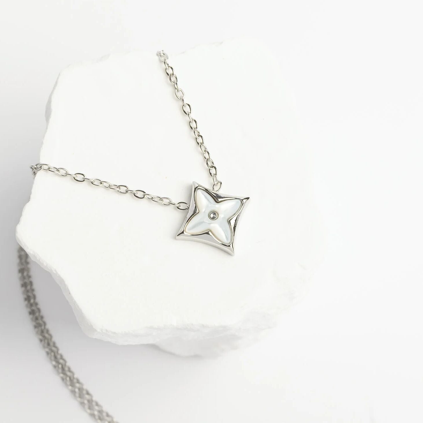 Mother Of Pearl Star Necklace