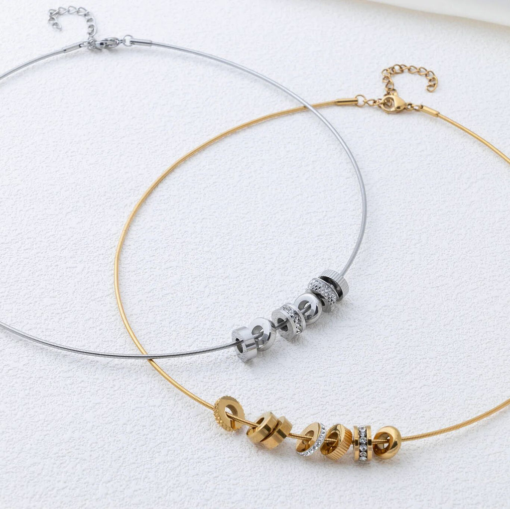 Gold and Silver Collar Necklaces