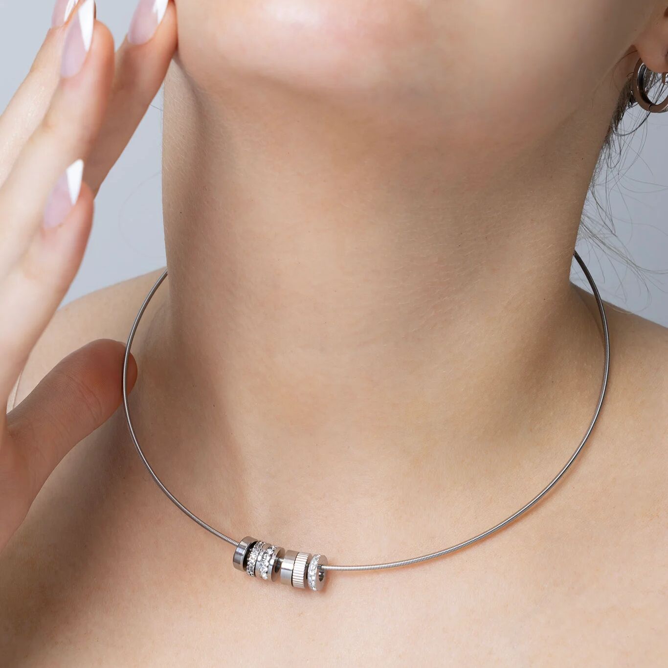 Silver Collar Necklace