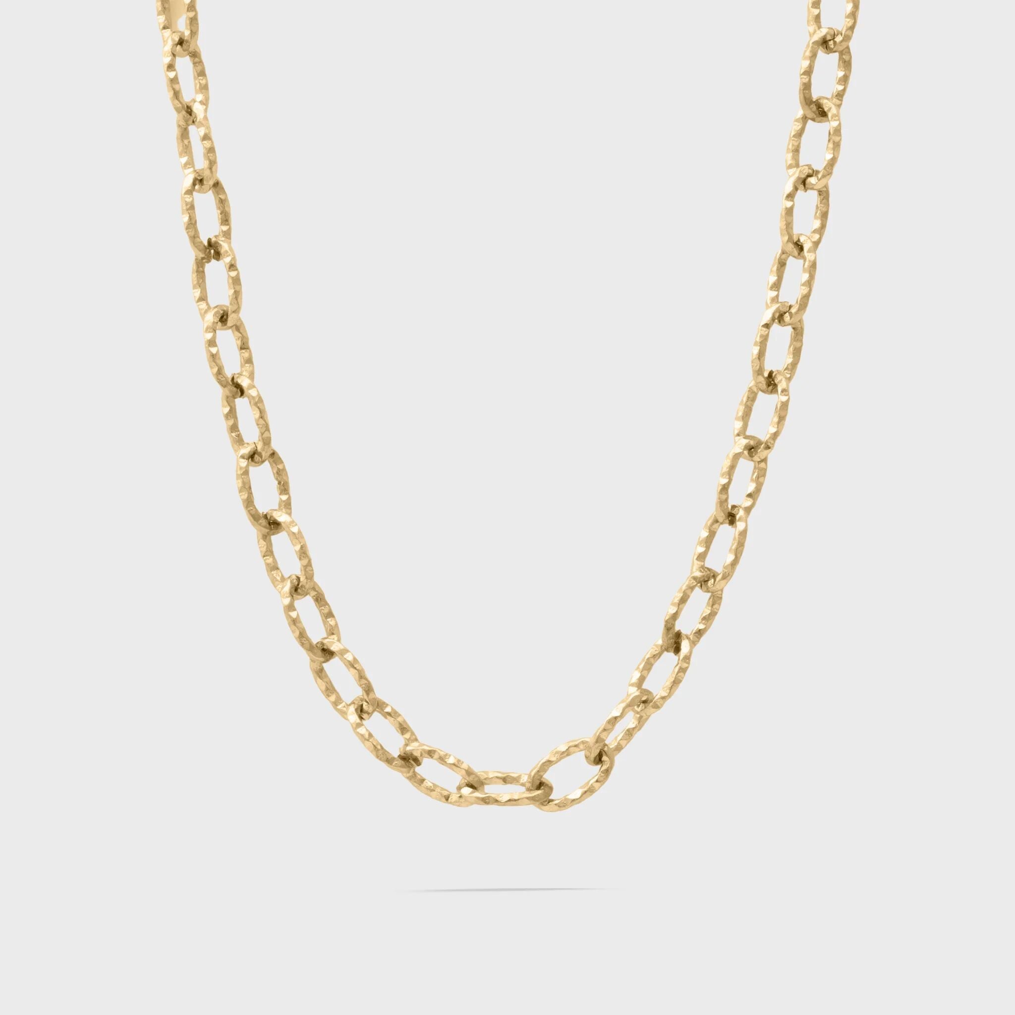 Cable Link Chain Necklace- Gold main 