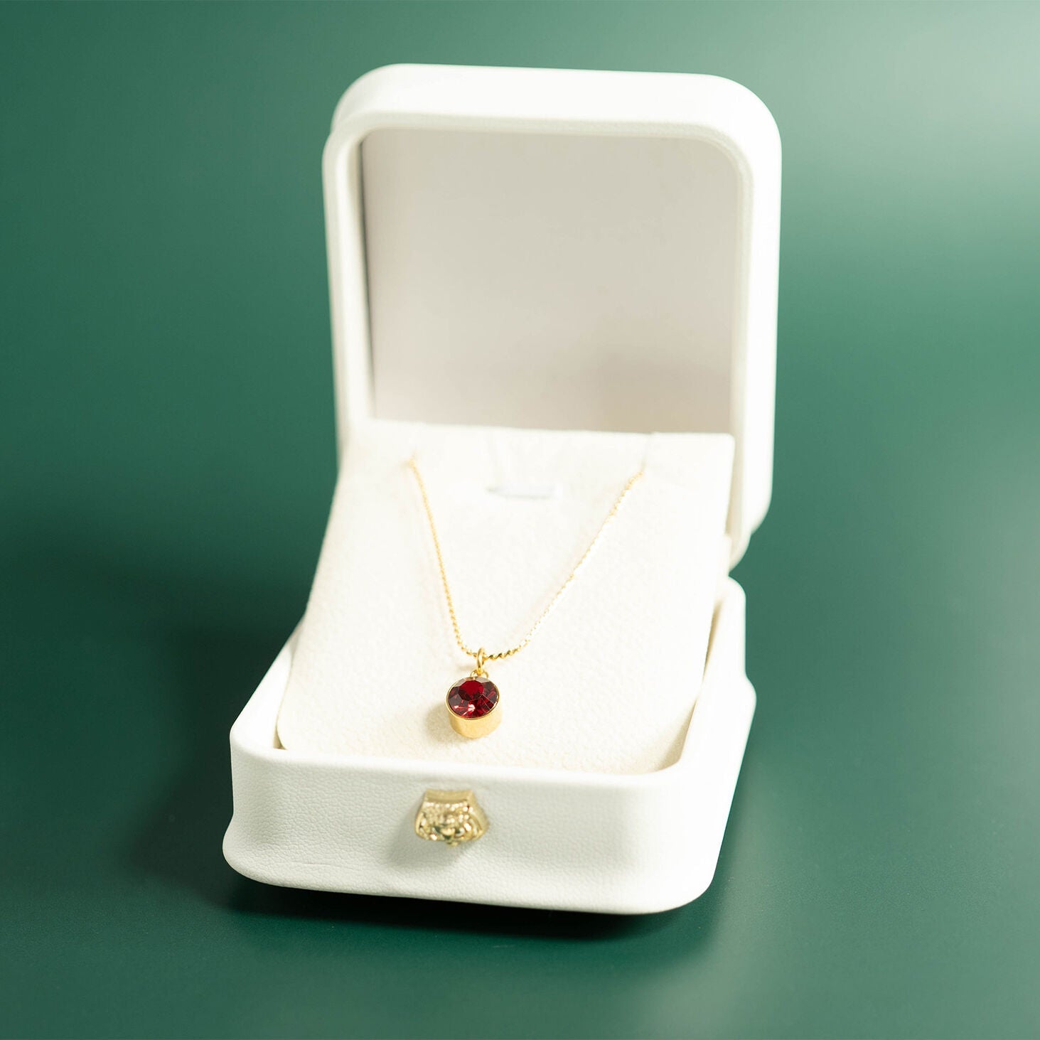 Round Silver Birthstone Charm