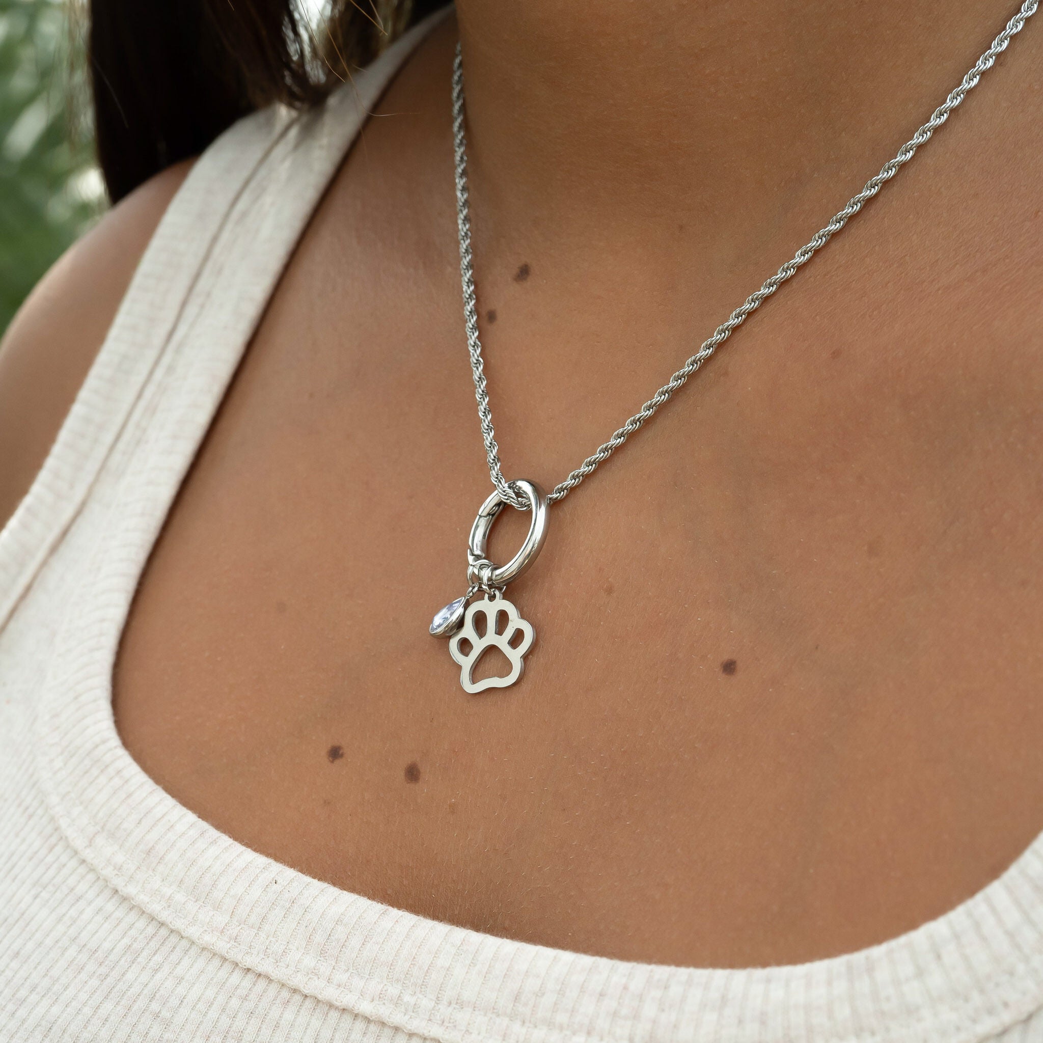 Teardrop Birthstone Charm
