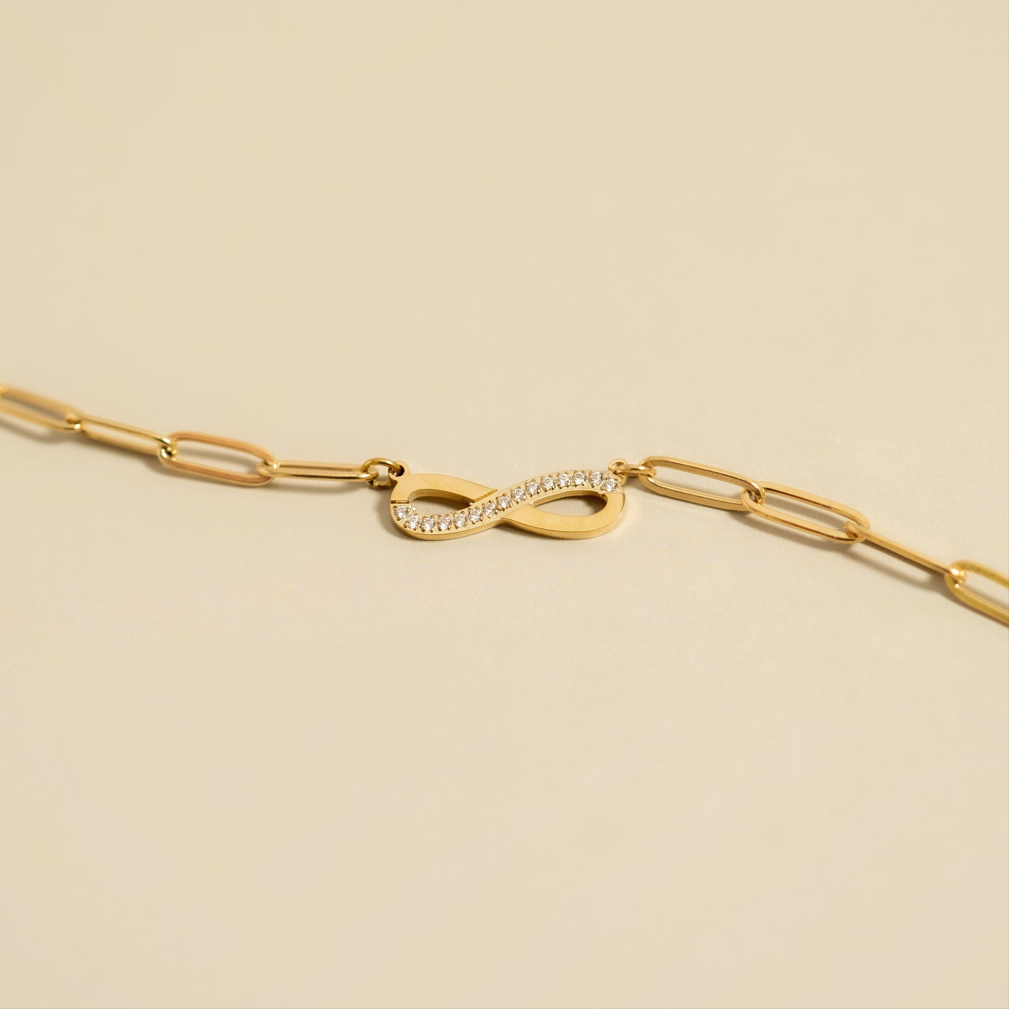 Paperclip Infinity Necklace