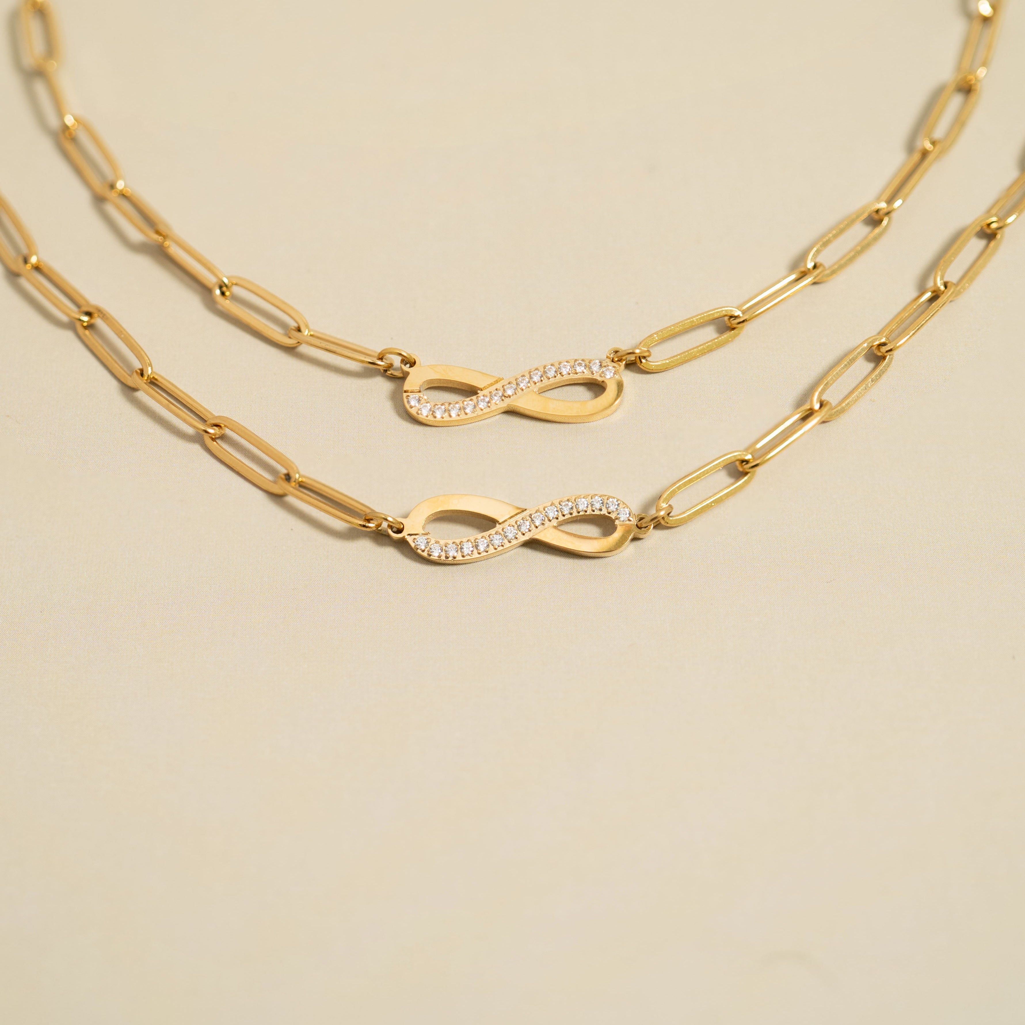 Paperclip Infinity Necklace