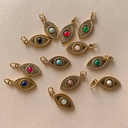 Ayla Eye Charm in gold tone featuring colored accent, product image 16