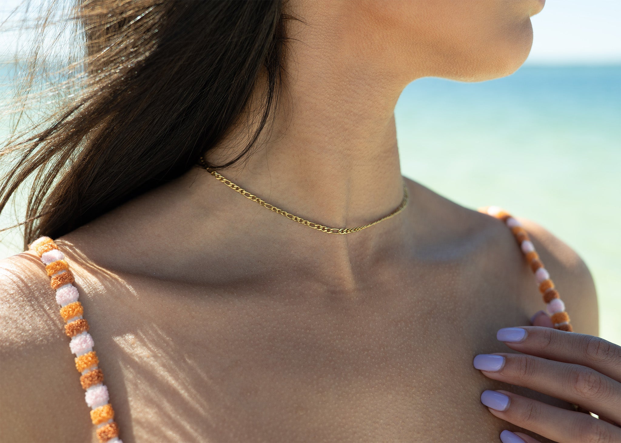Gold Figaro Chain Necklace