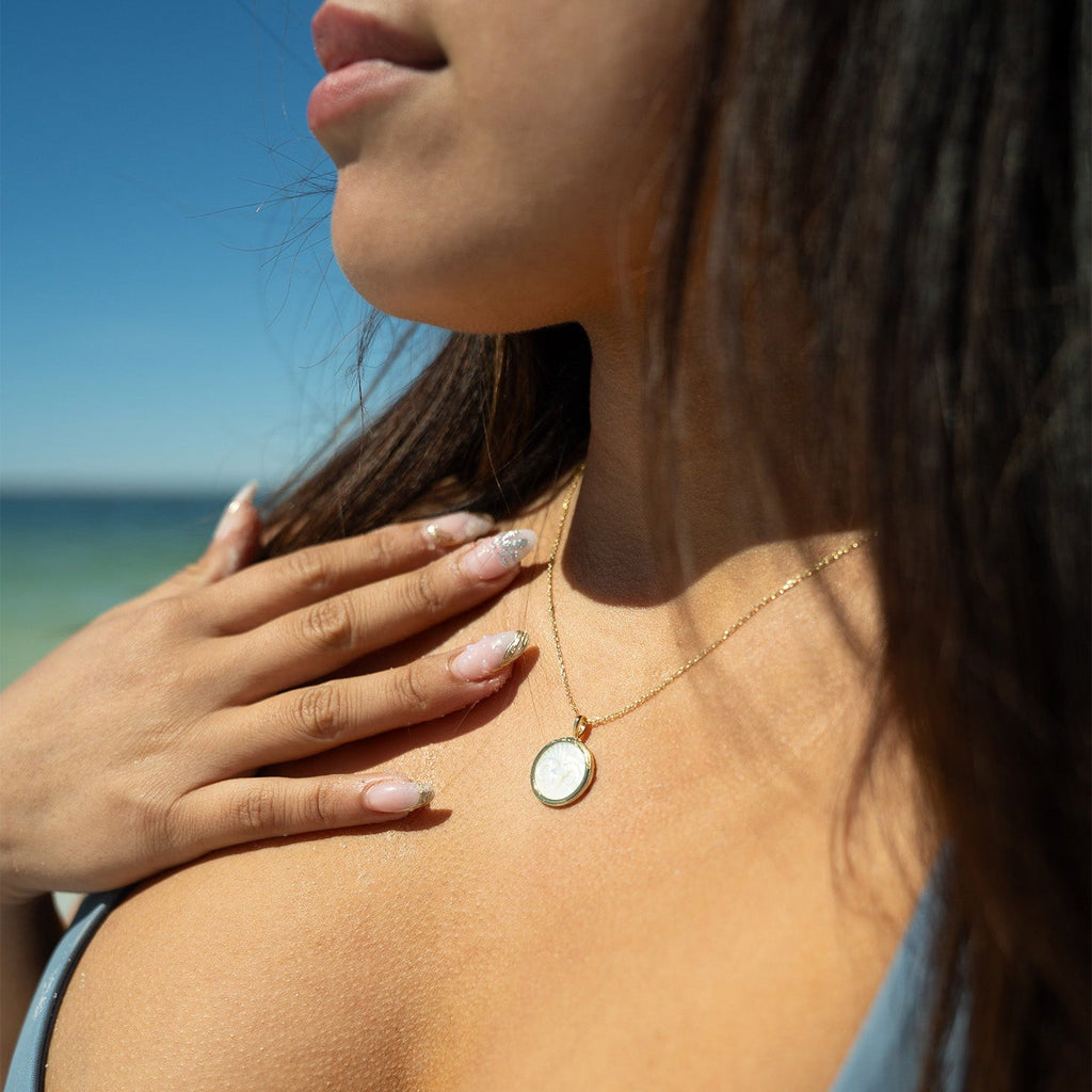 Mother of Pearl Zodiac Charm Necklace