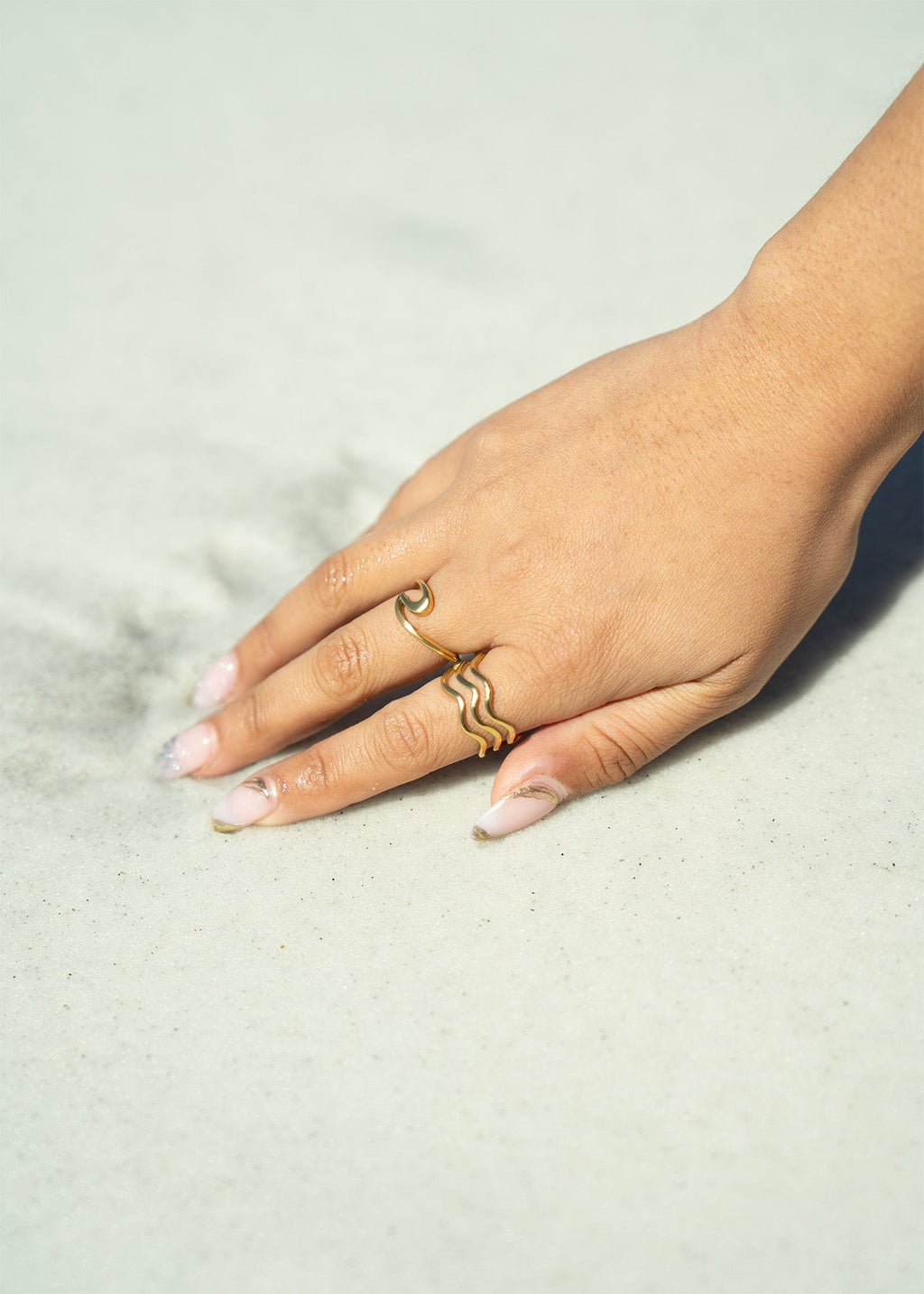 Gold Wave Ring