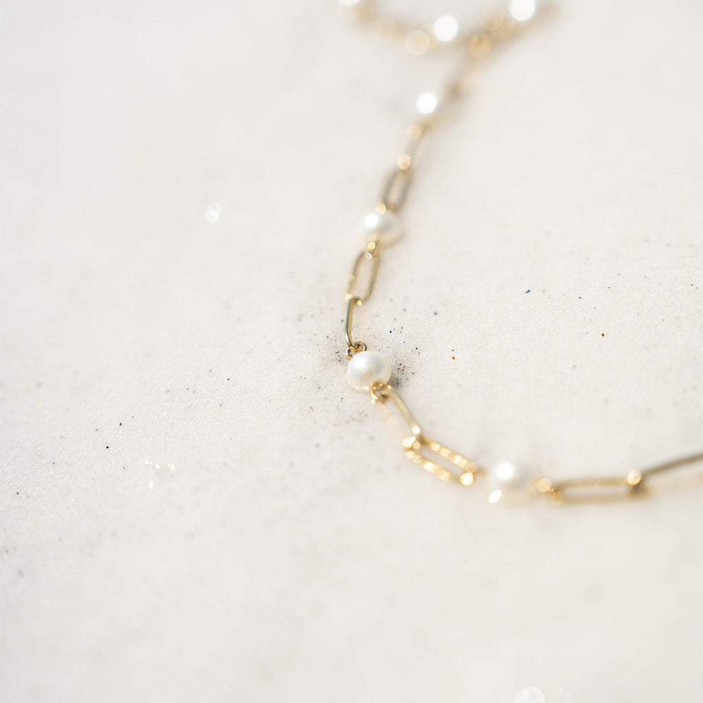 Pearl Station Paperclip Chain Necklace
Success
