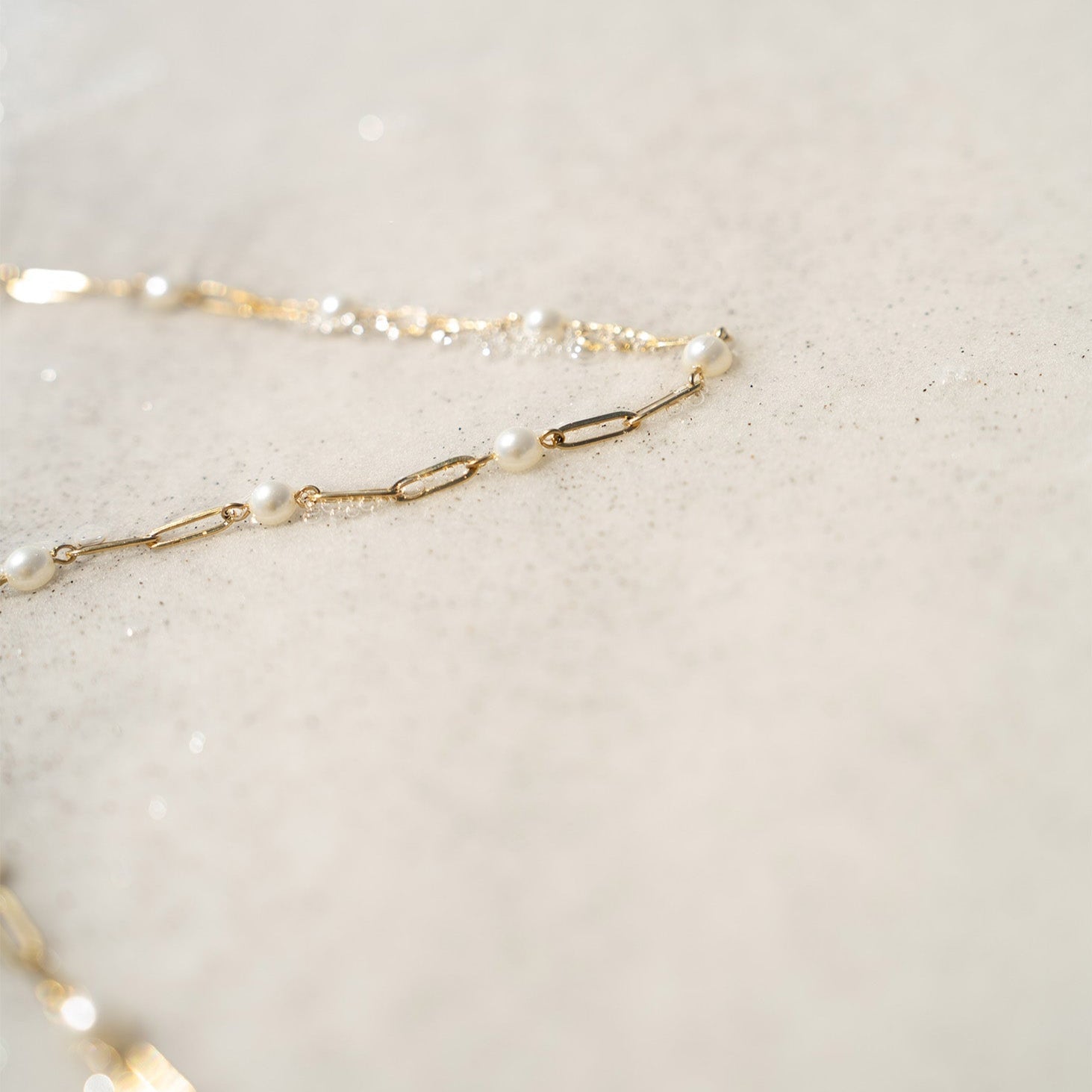 Pearl Station Paperclip Chain Necklace
Success
