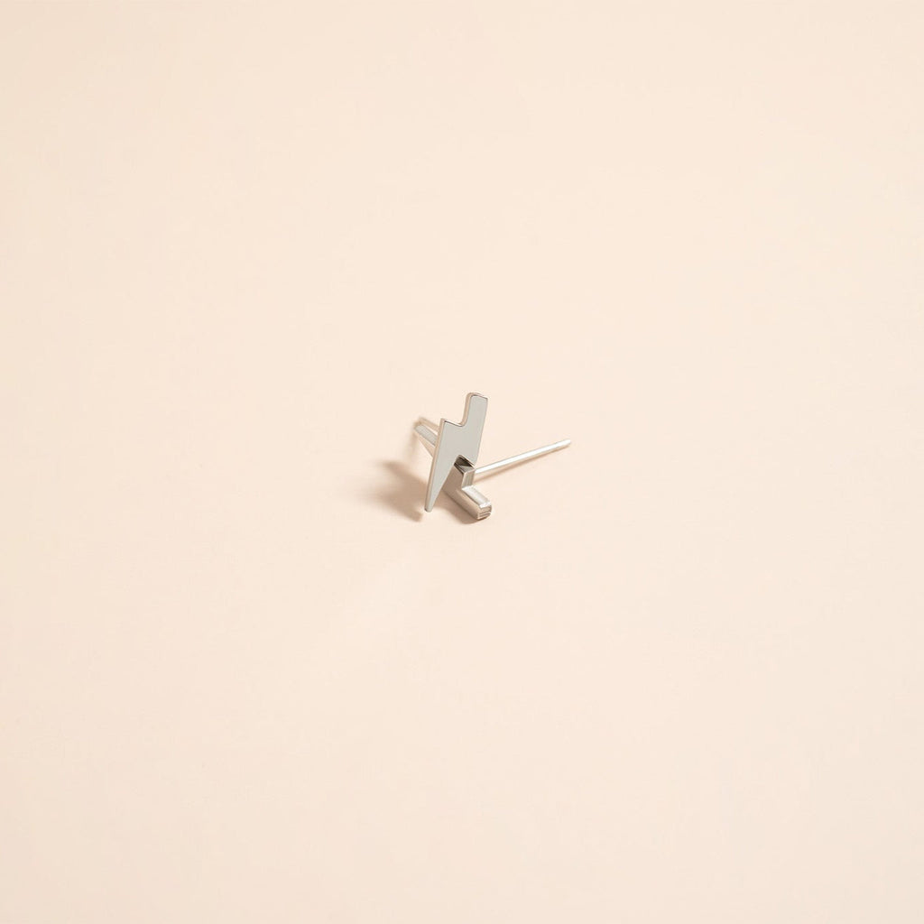 Lightning Bolt Stud Earrings
