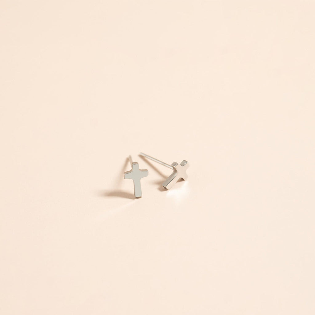 Cross Stud Earrings
