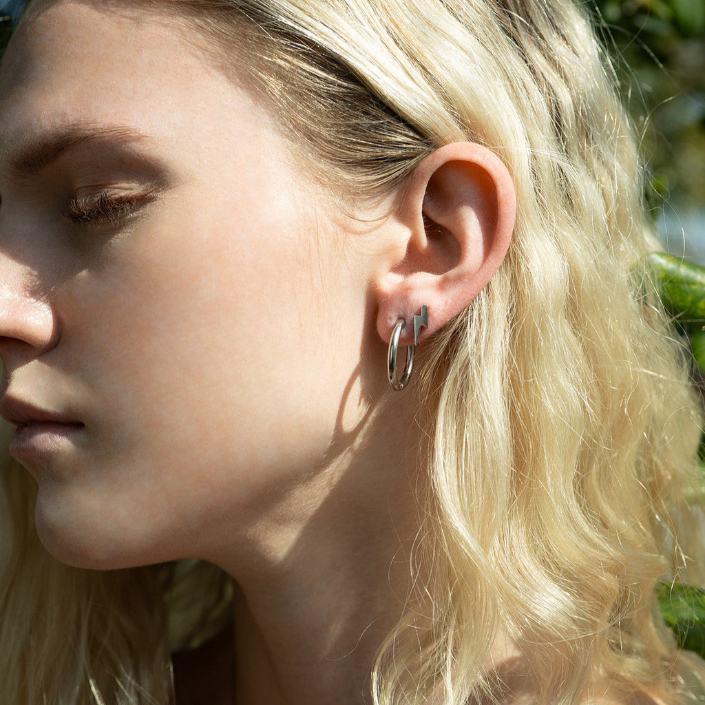 Lightning Bolt Stud Earrings
