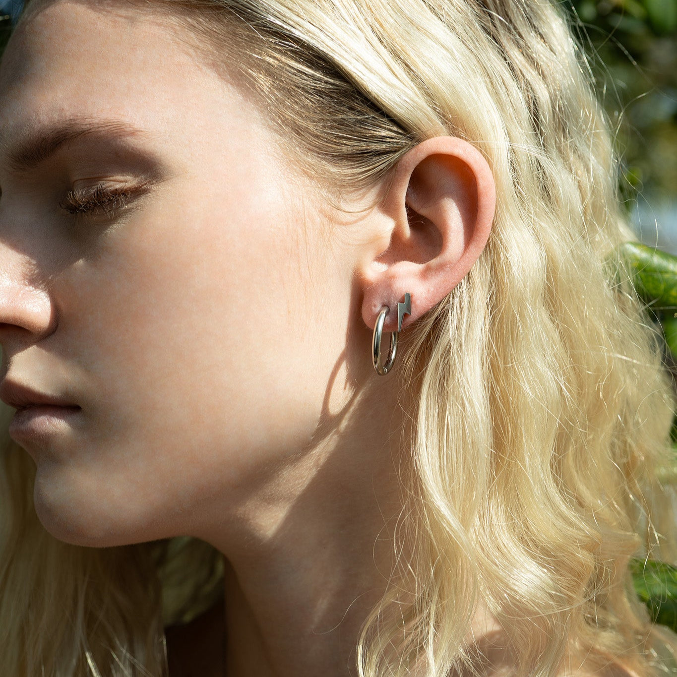 Lightning Bolt Stud Earrings