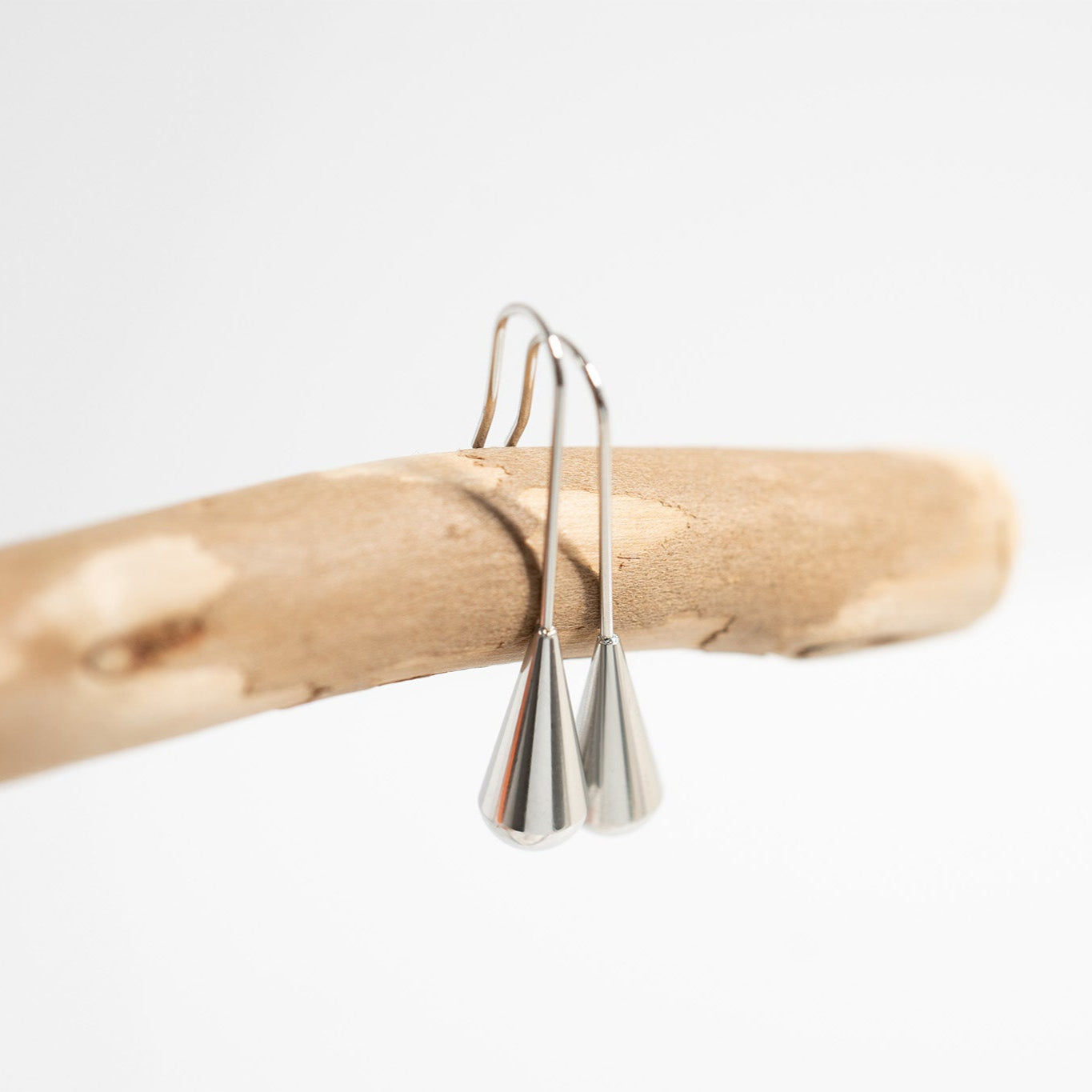 Stainless Steel Teardrop Drop Earrings