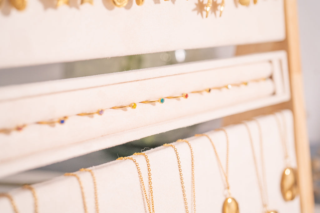 Gold Birthstone Stacking Ring