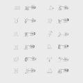 Zodiac Stud Earrings