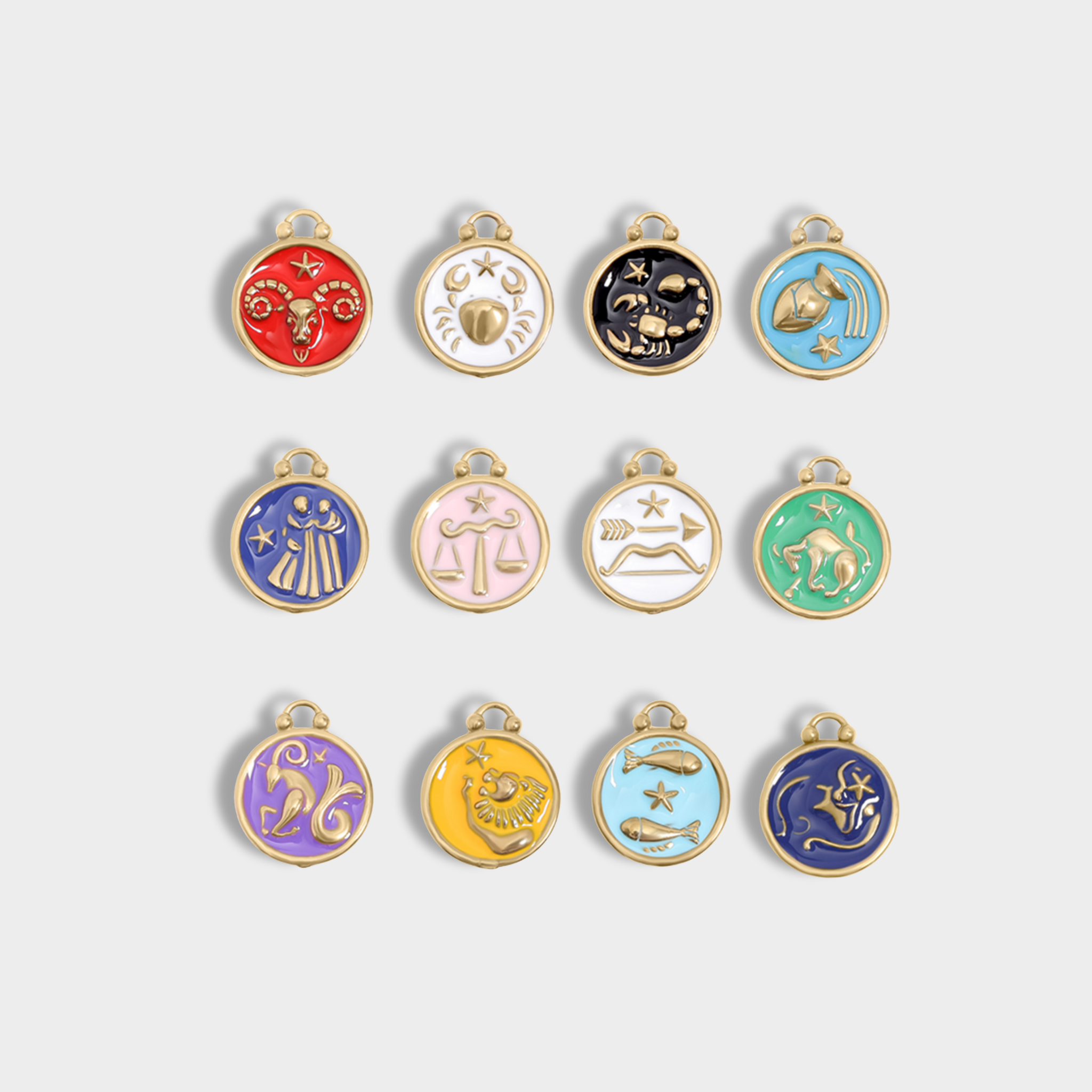 Epoxy Zodiac Charm