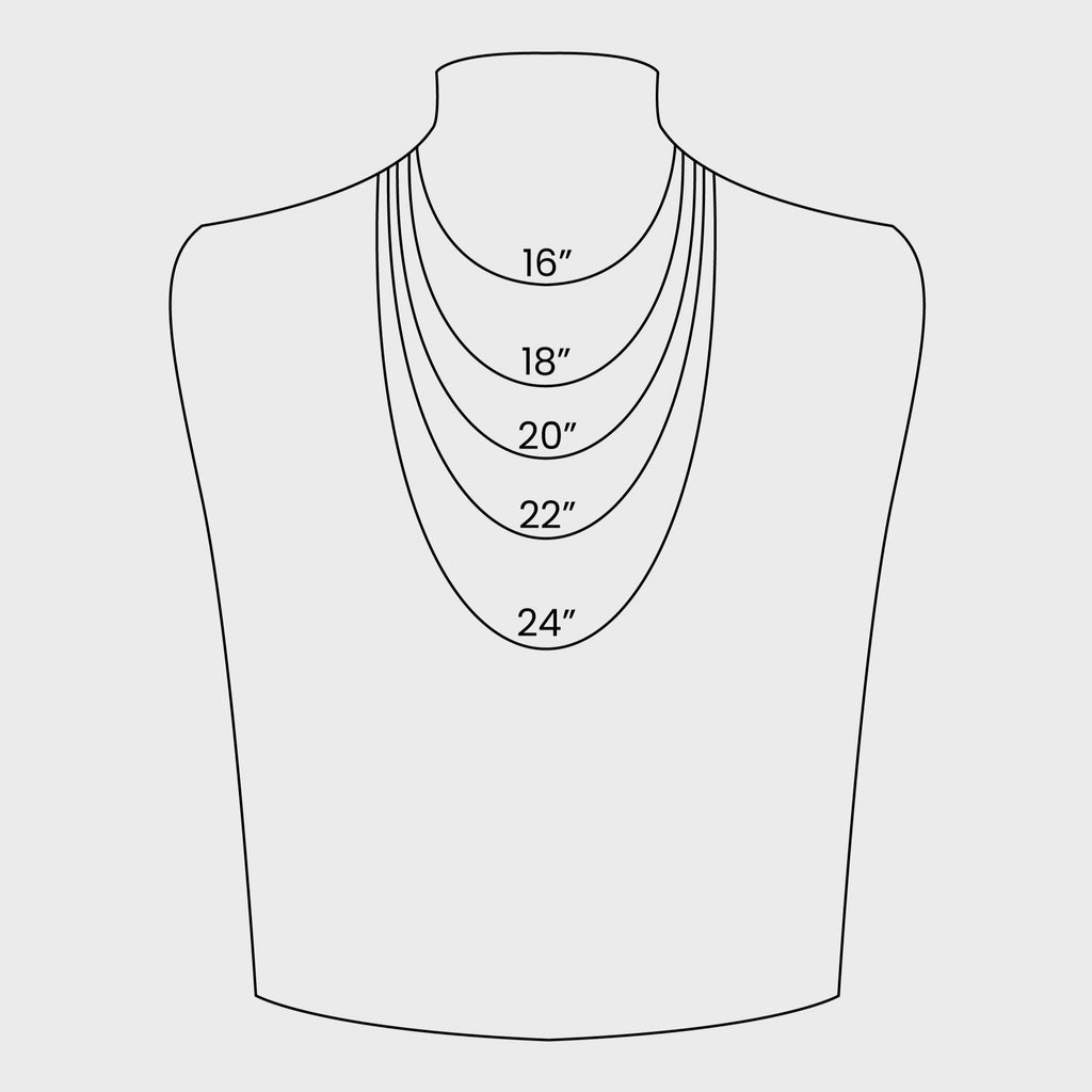 Necklace size chart