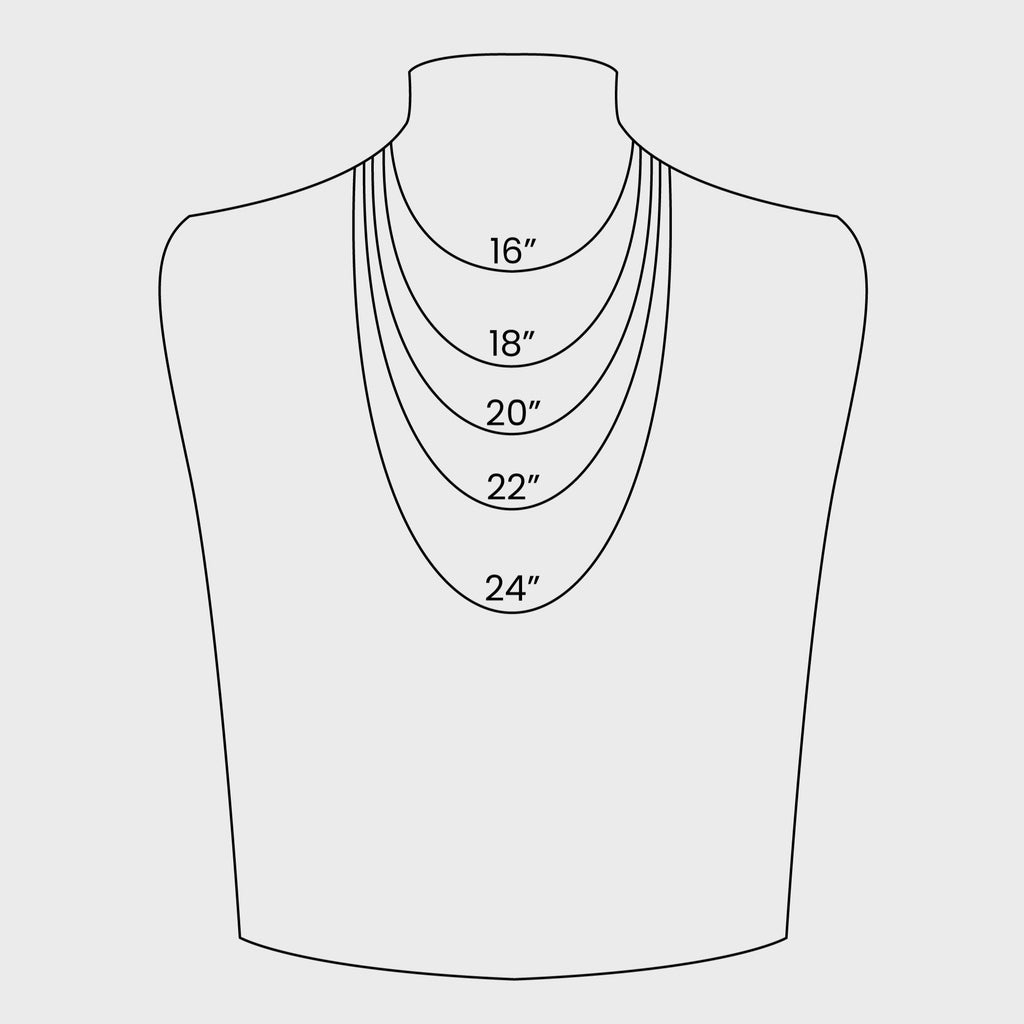 Necklace size chart