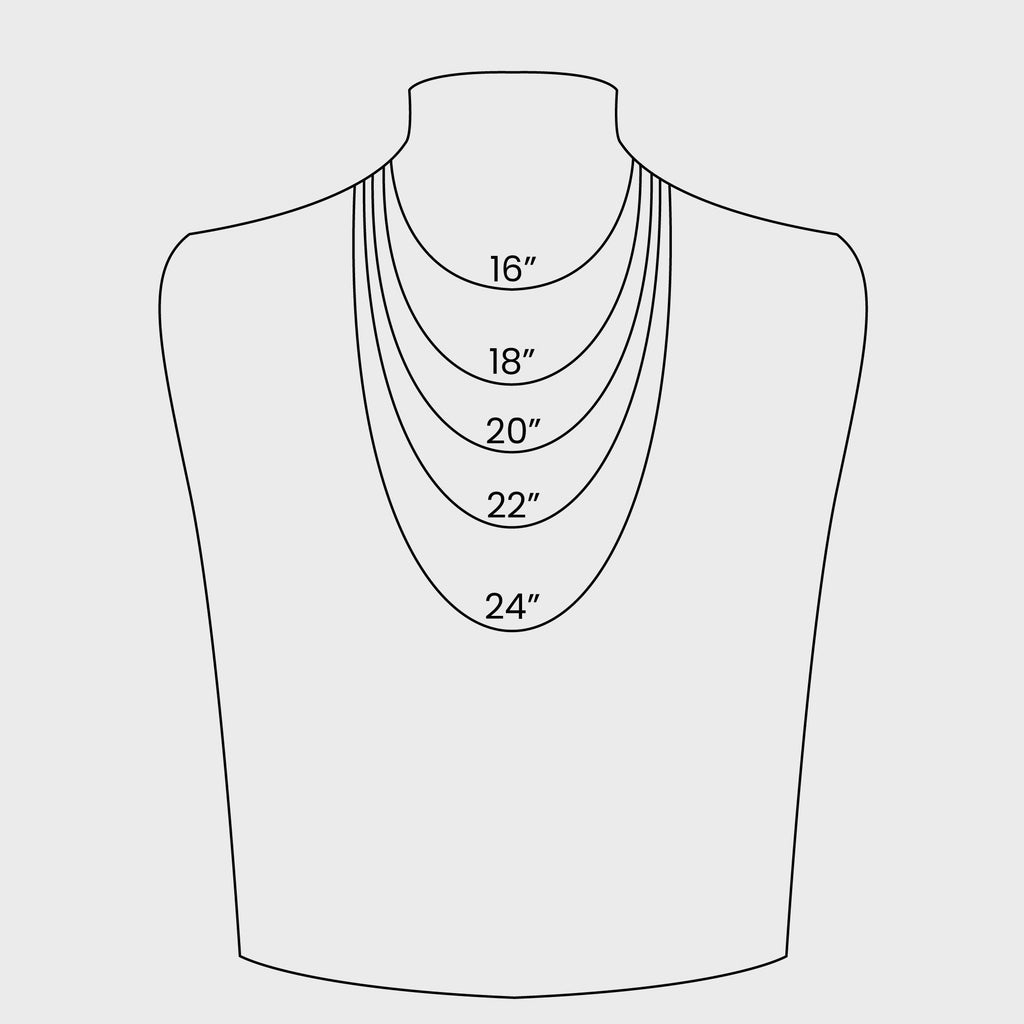 Necklace size chart