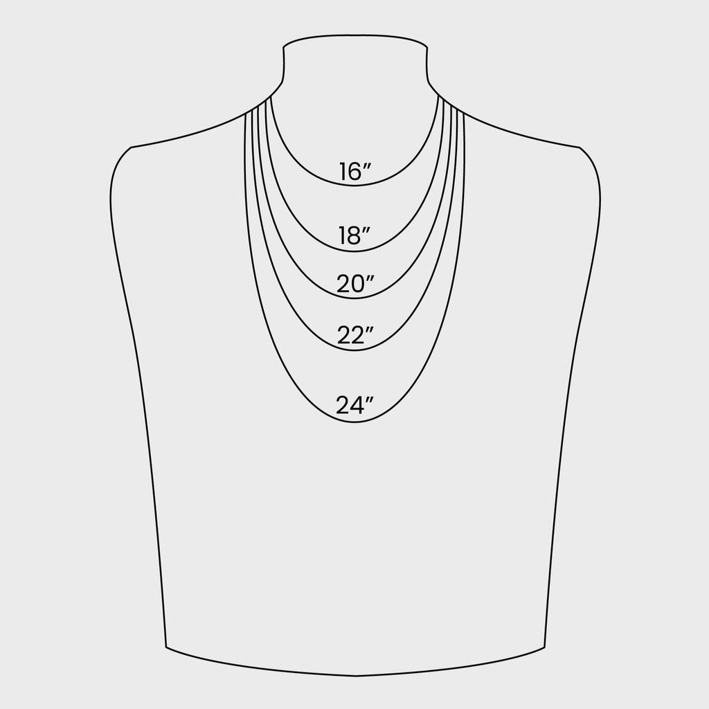 Necklace size chart