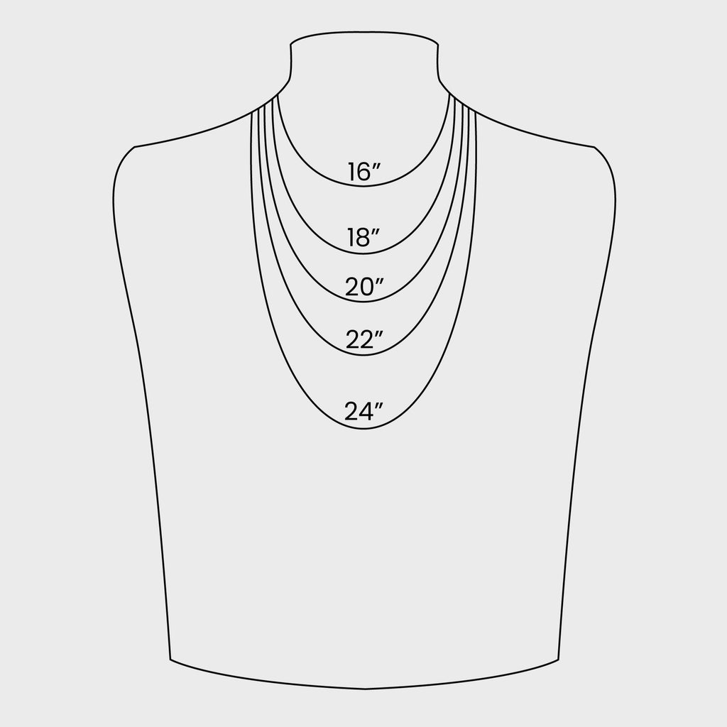 Necklace size chart