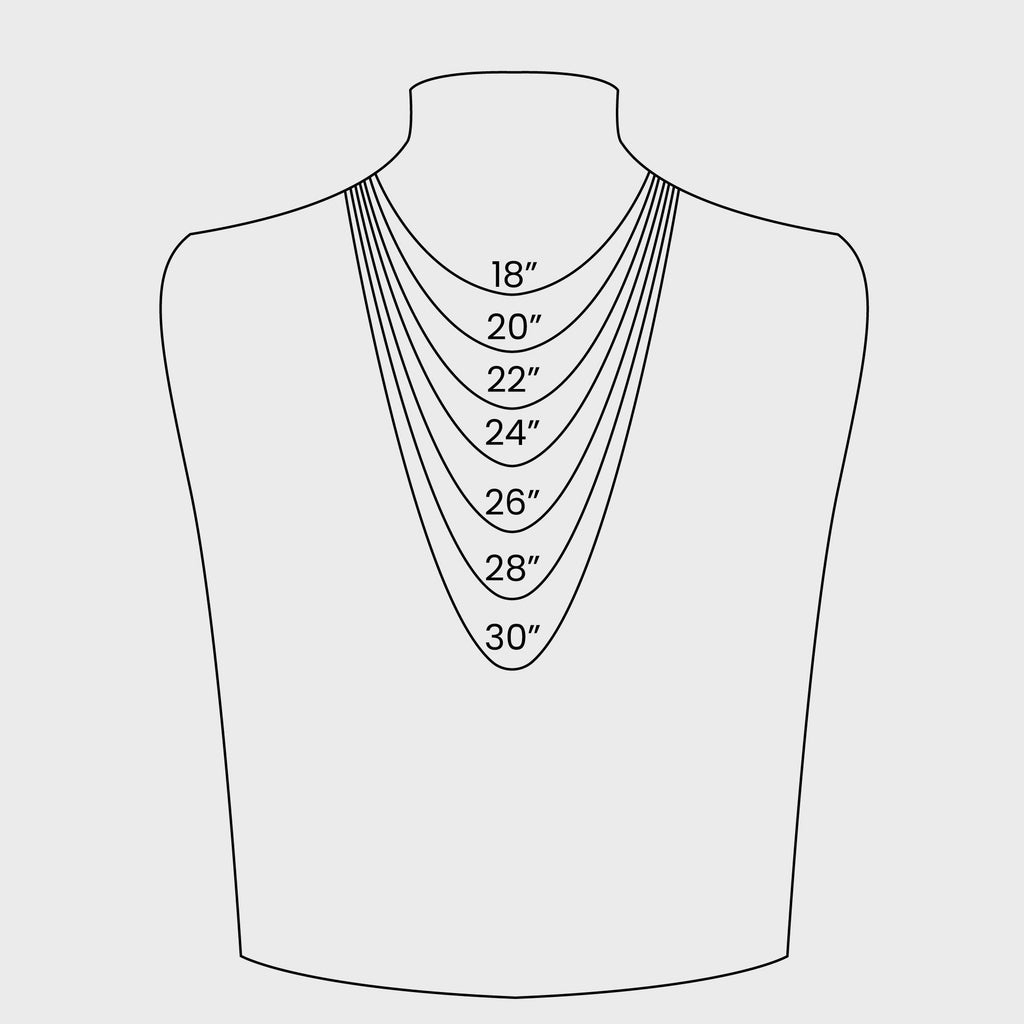 Necklace size chart