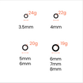 100 Pack 18K Gold PVD Stainless Steel Jump Rings – Saw Cut Jewelry Connectors