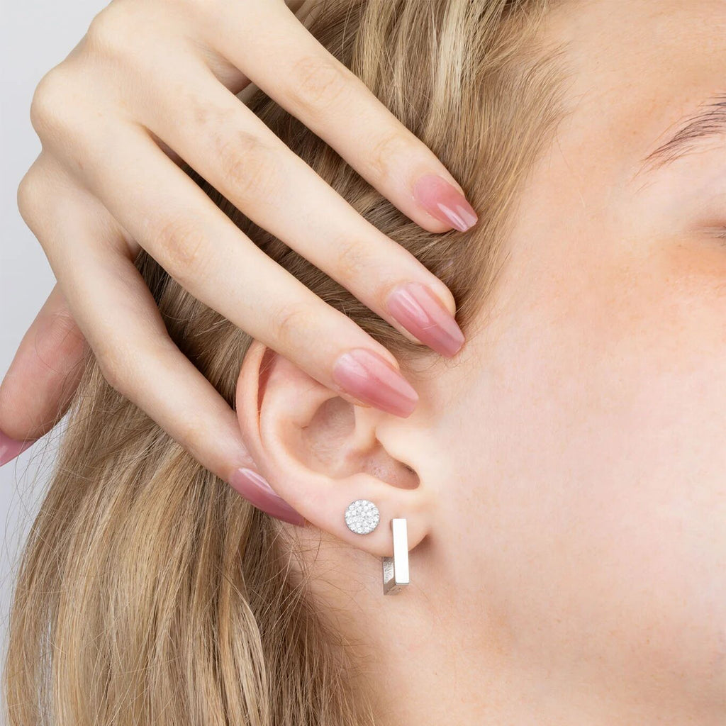 Square Huggie Earrings